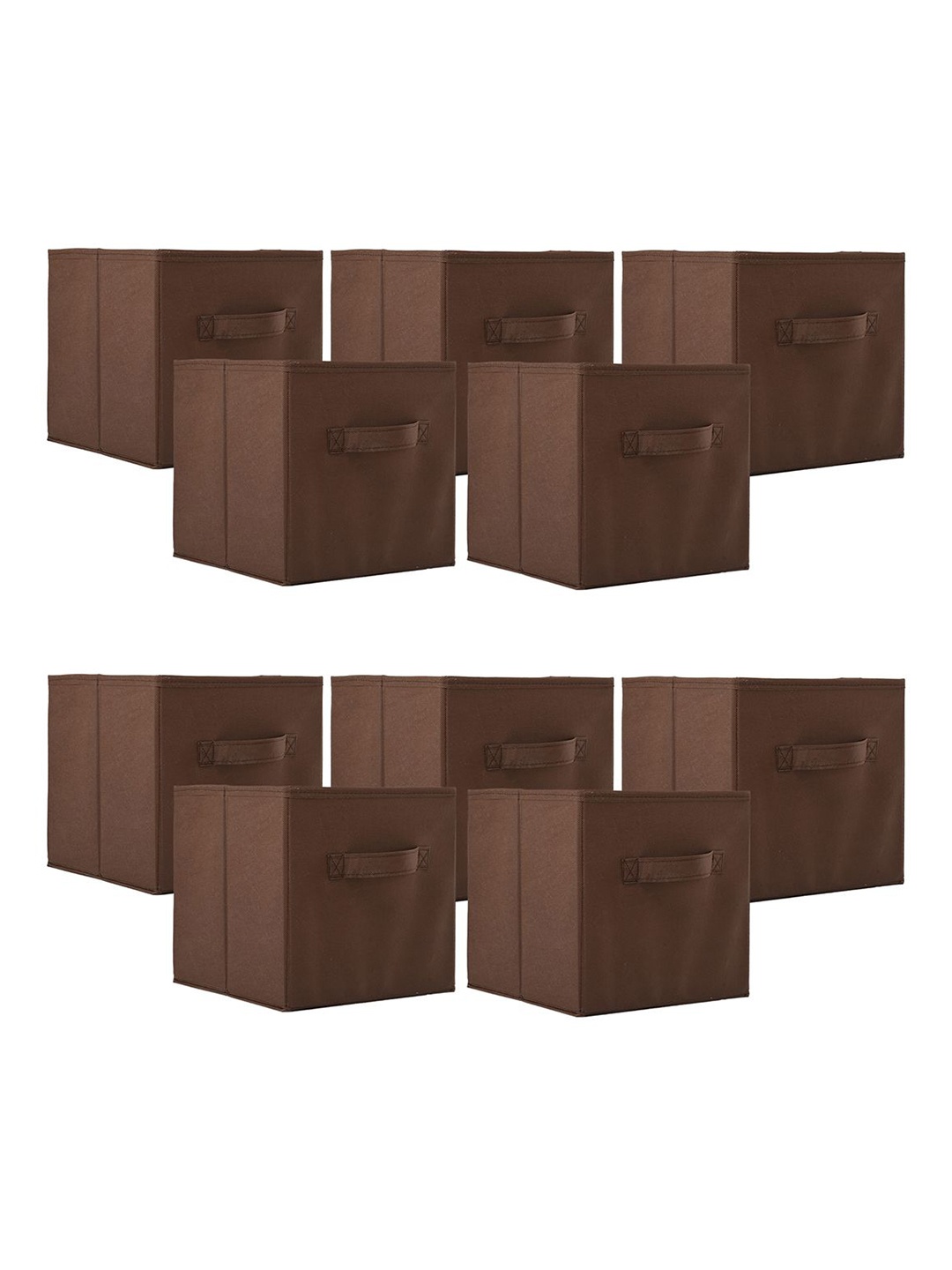 

Kuber Industries Brown 10 Pieces Drawer Organiser