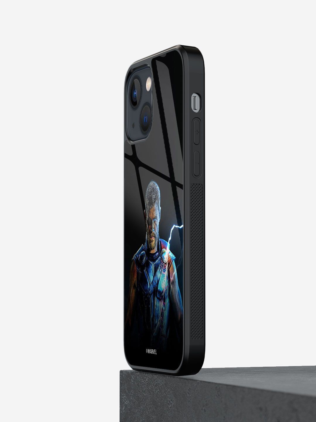 

macmerise Superhero Printed iPhone 13 Back Case Mobile Accessories, Black