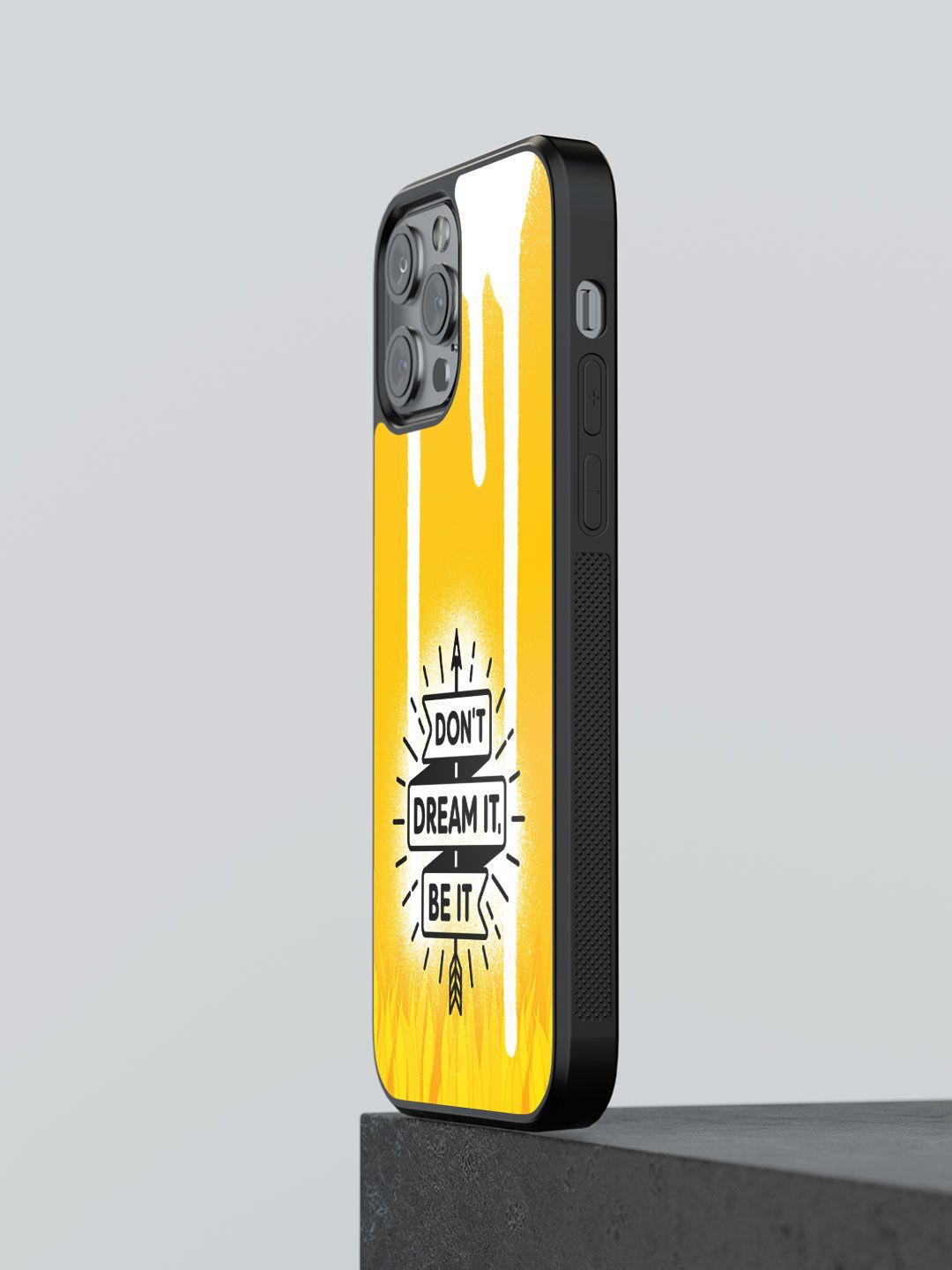 

macmerise Typography Printed iPhone 13 Pro Back Case Mobile Accessories, Yellow