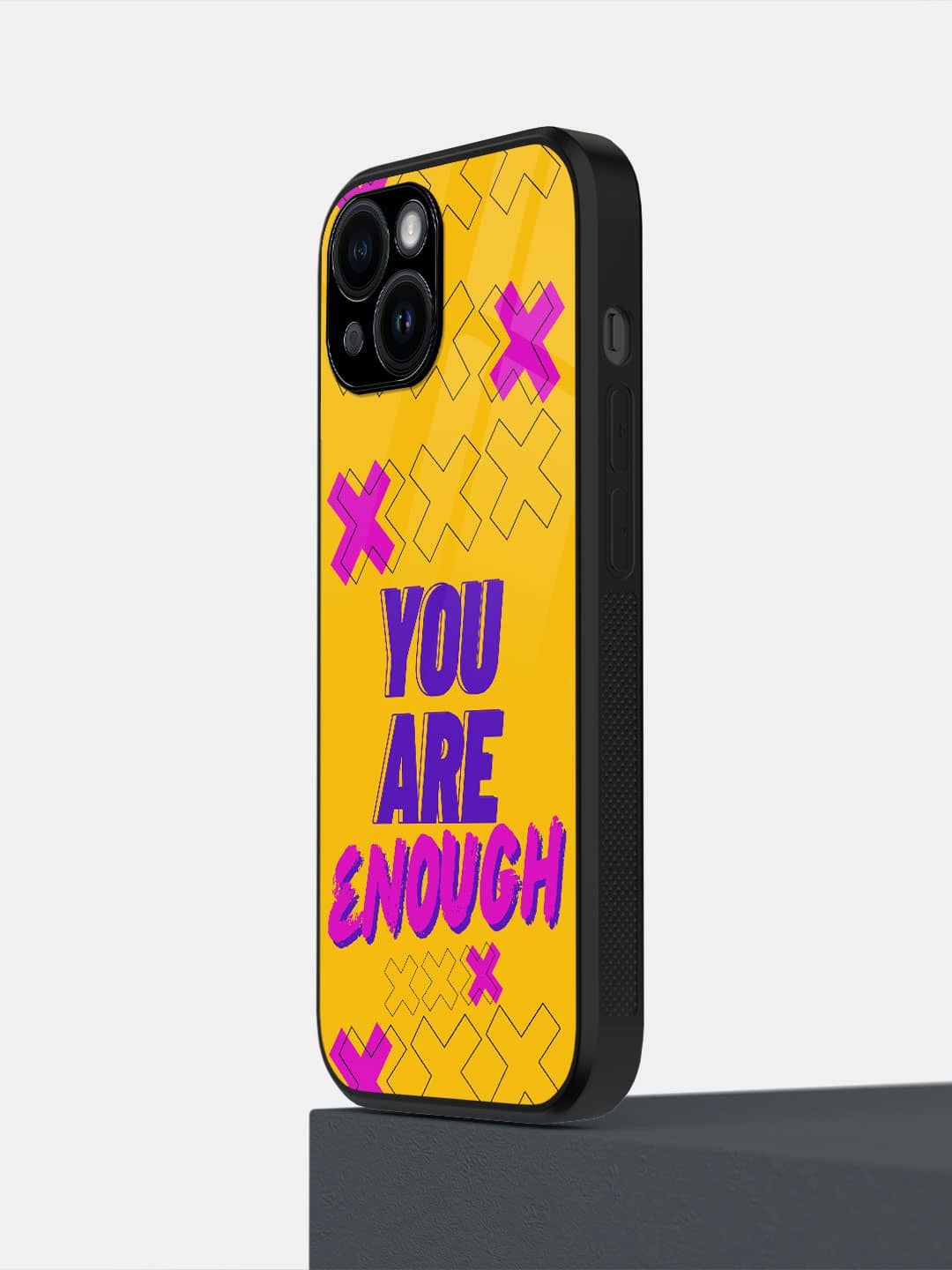 

macmerise Typography Printed iPhone 14 Back Case Mobile Accessories, Yellow