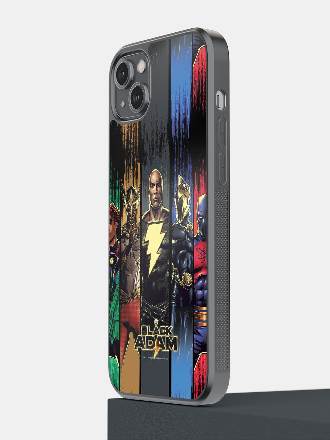 

macmerise Superhero Printed iPhone 14 Plus Back Case Mobile Accessories, Grey