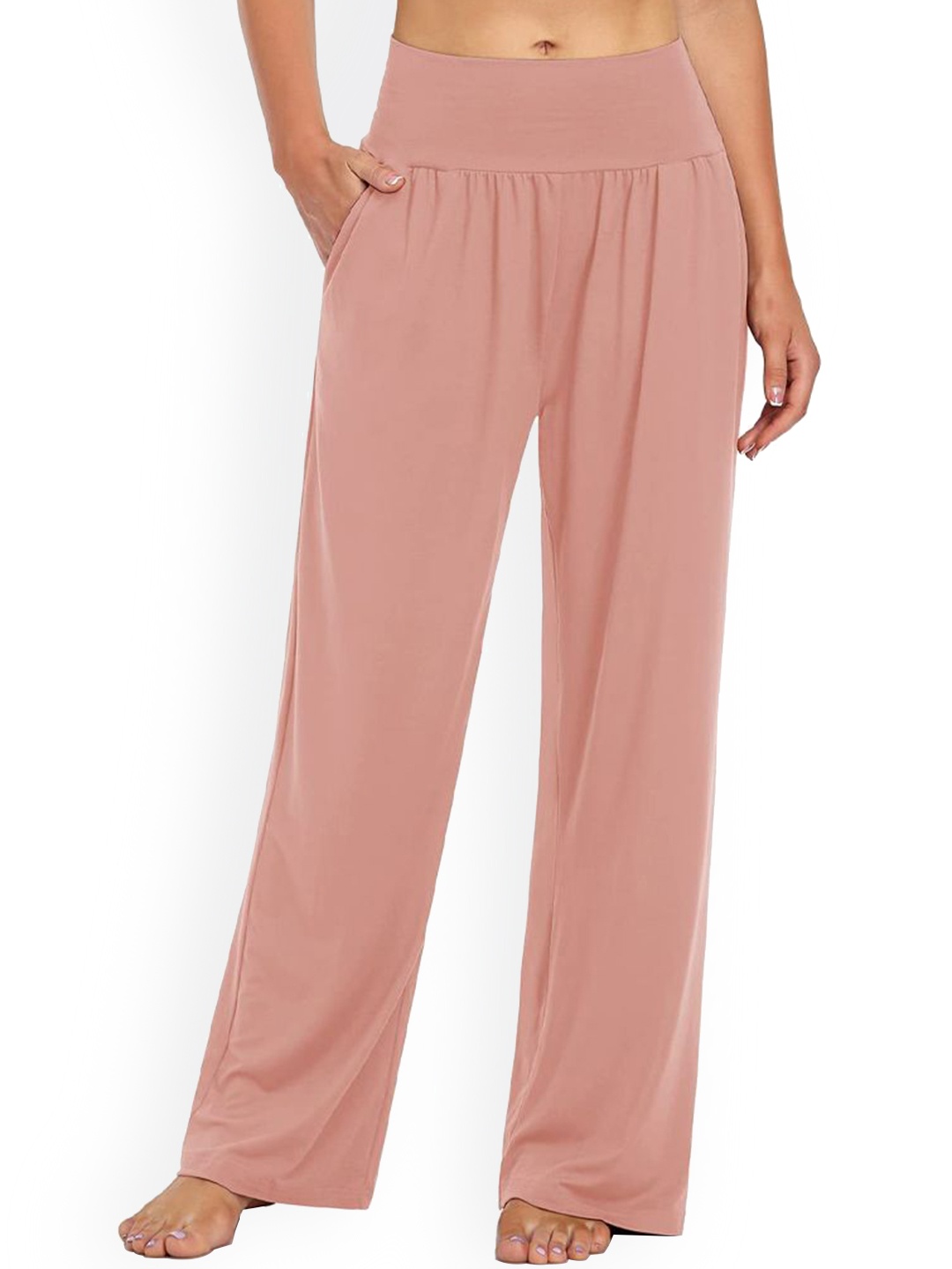 

StyleCast Women High-Rise Slip-On Pleated Trousers, Pink