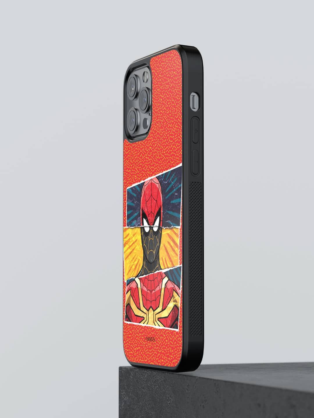 

macmerise Superhero Printed iPhone 13 Pro Back Case Mobile Accessories, Red
