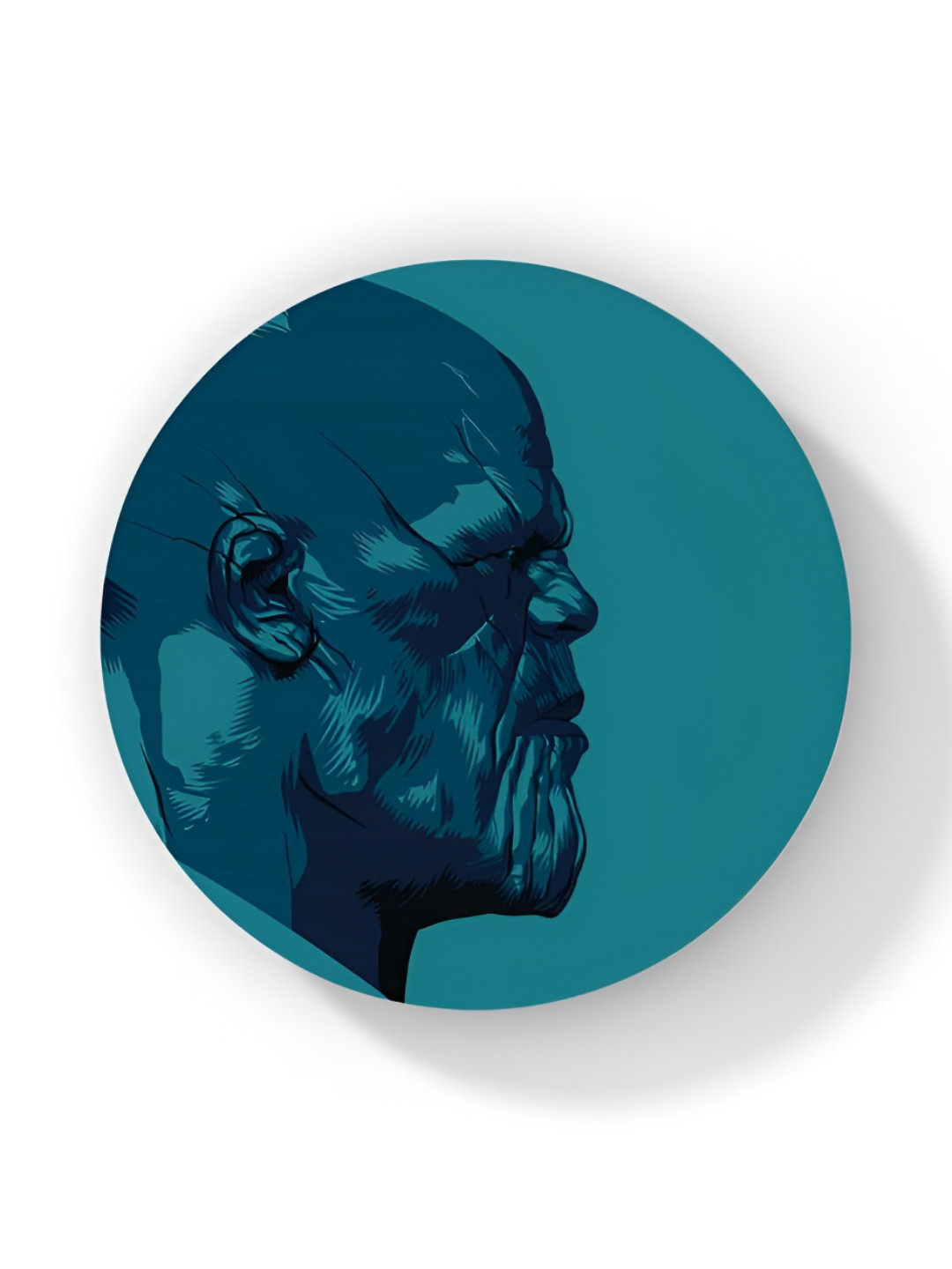 

macmerise Green & Blue Printed Wooden Coaster