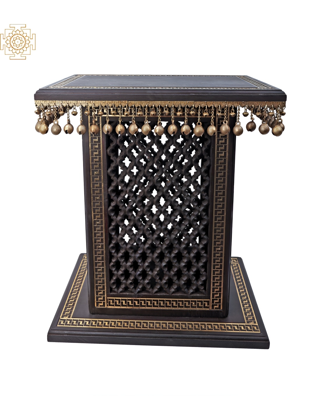 

Exotic India Black Wooden Figurine Showpiece