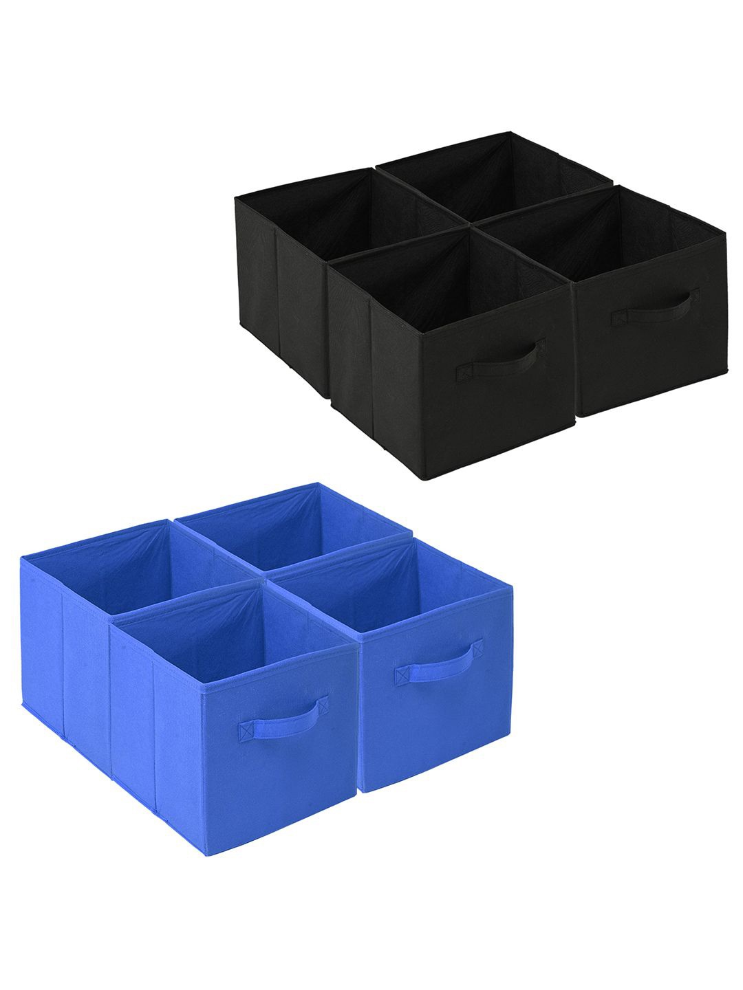 

Kuber Industries Black & Blue 8 Pieces Drawer Organiser