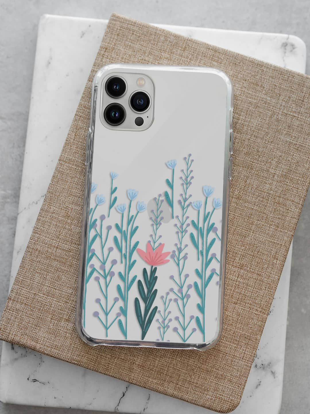 

macmerise Floral Printed iPhone 13 Pro Back Case Mobile Accessories, Green