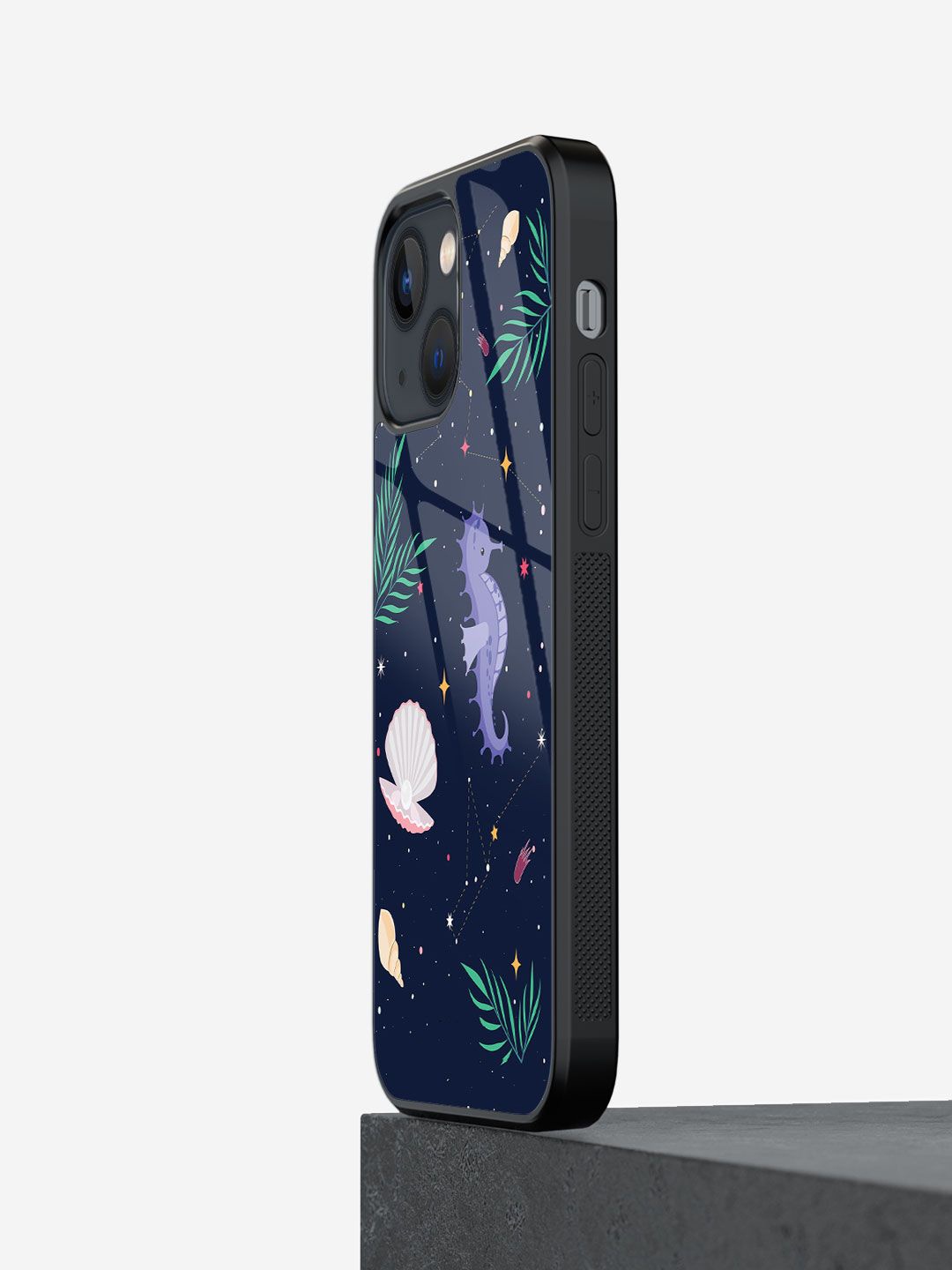 

macmerise Tropical Printed iPhone 13 Back Case Mobile Accessories, Blue