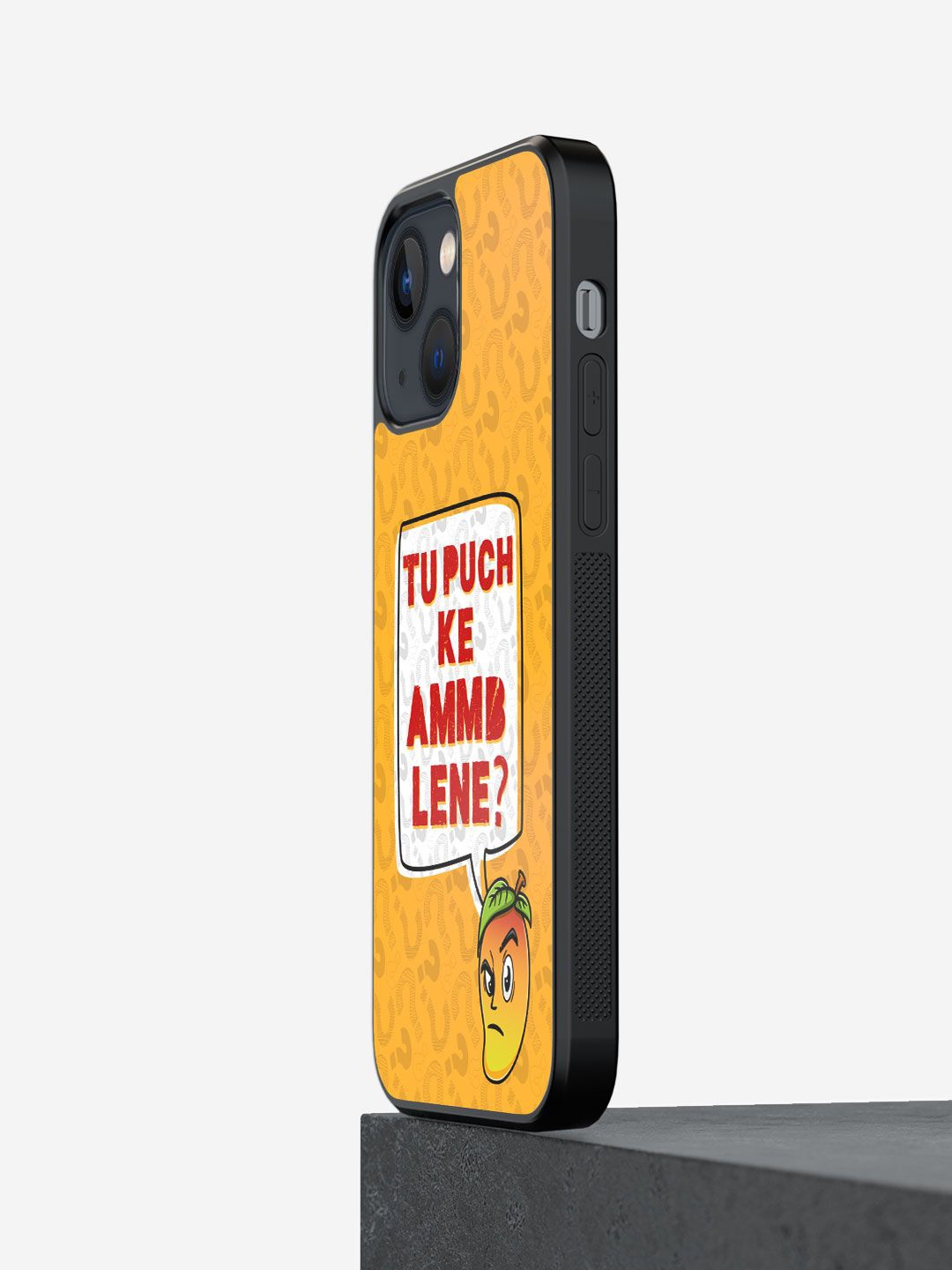 

macmerise Typography Printed iPhone 13 Mini Back Case Mobile Accessories, Yellow