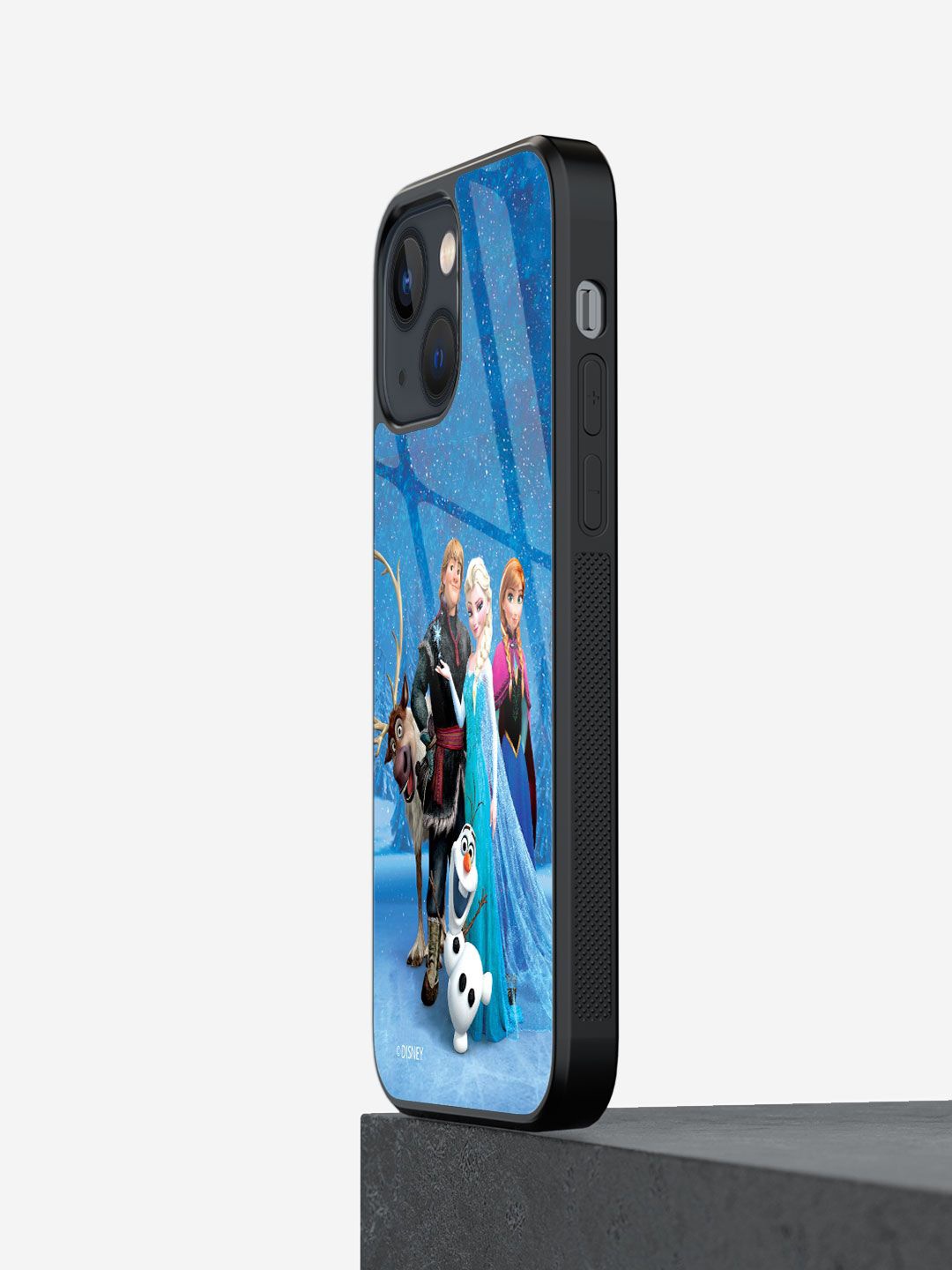 

macmerise Cartoon Characters Printed iPhone 13 Mini Back Case Mobile Accessories, Blue