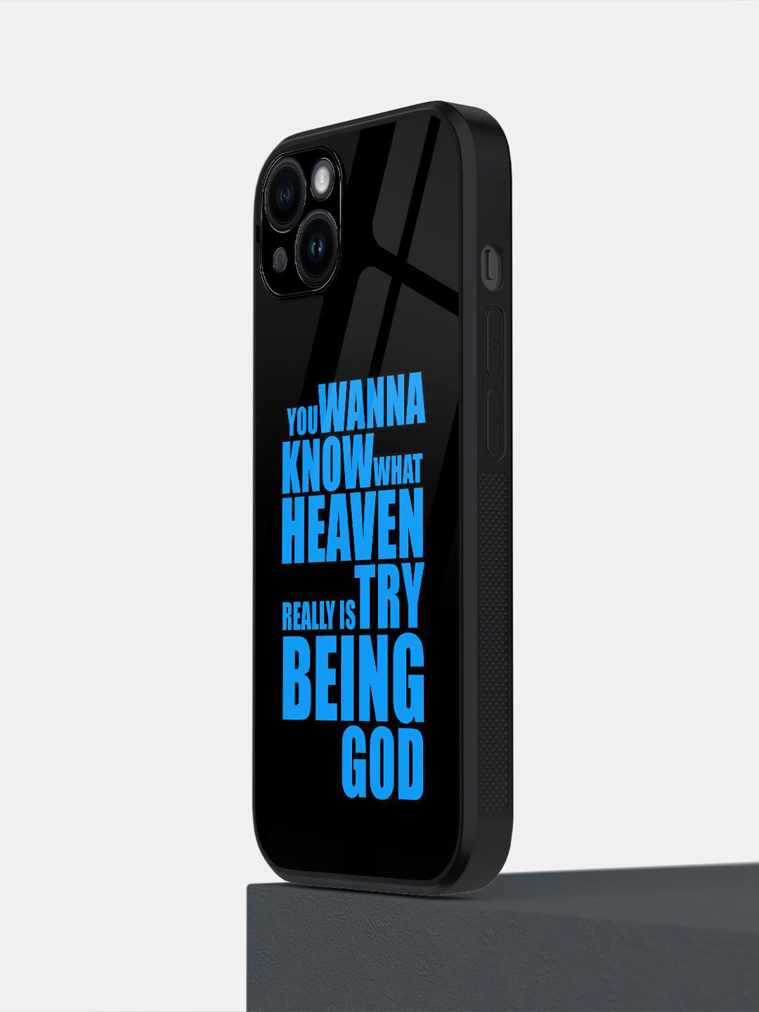 

macmerise Typography Printed iPhone 14 Plus Back Case Mobile Accessories, Blue