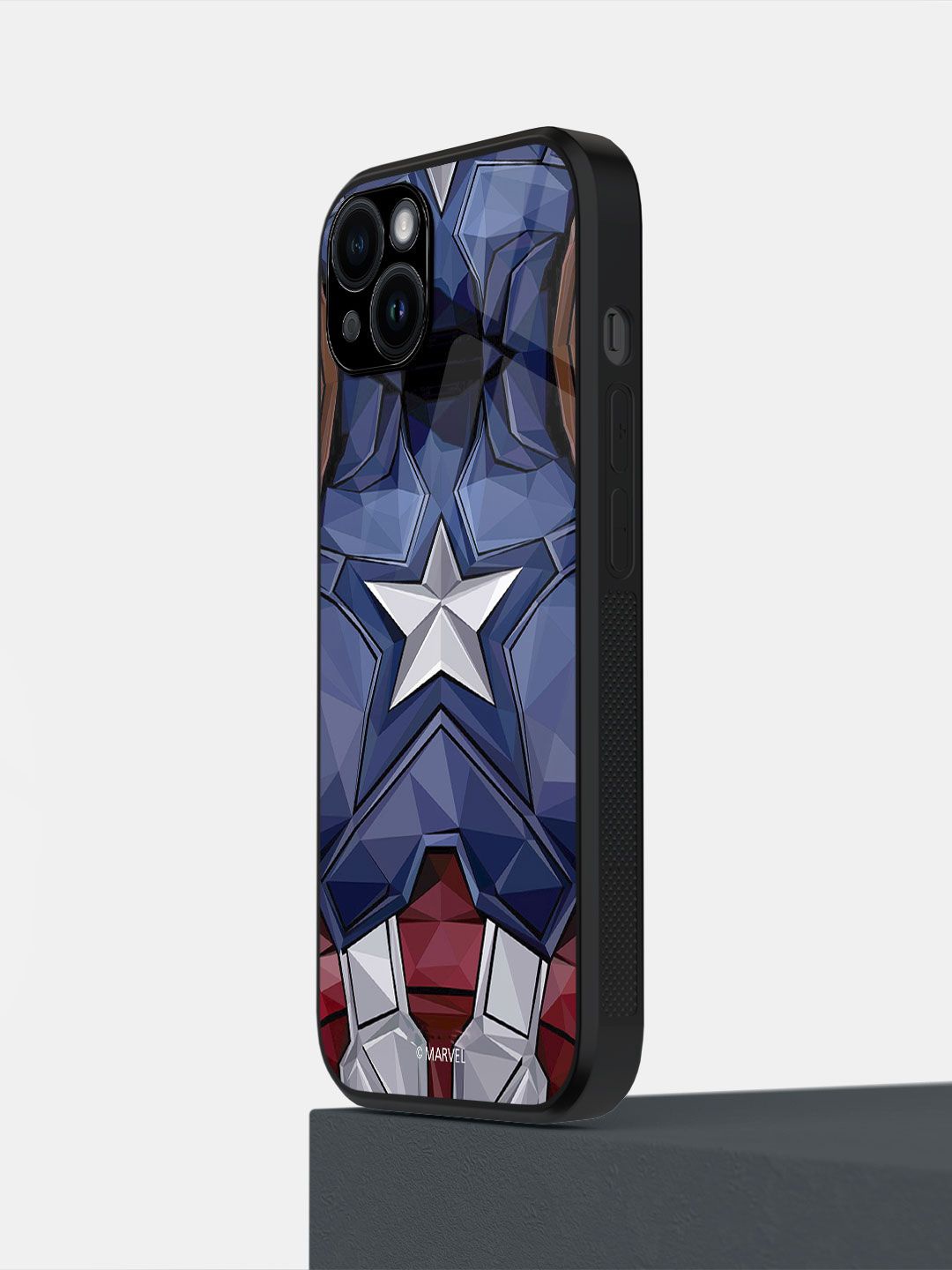 

macmerise Superhero Printed iPhone 14 Plus Back Case Mobile Accessories, Blue