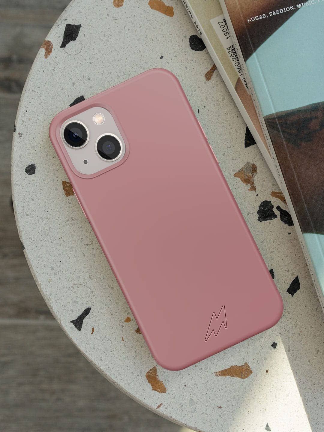 

macmerise Solid Printed iPhone 13 Mini Back Case Mobile Accessories, Pink