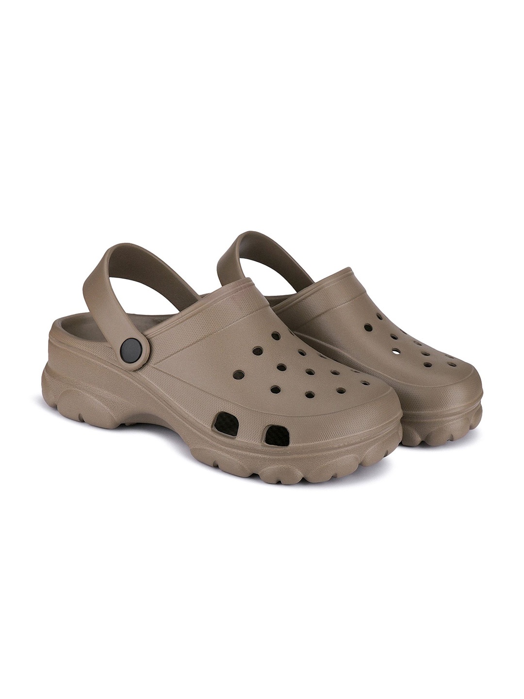 

BERSACHE Men Rubber Clogs, Brown