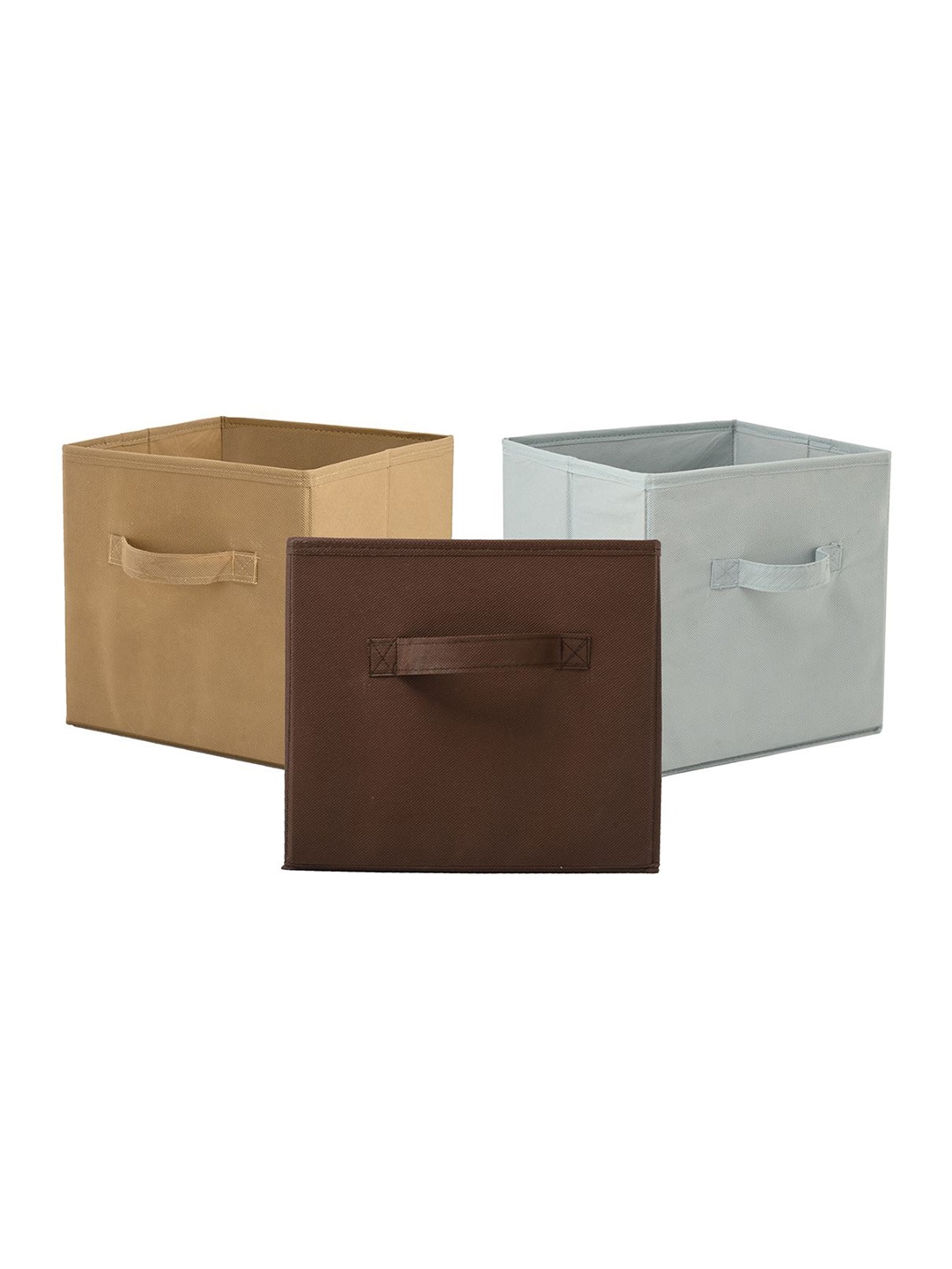 

Kuber Industries Brown & Grey 3 Pieces Drawer Organisers