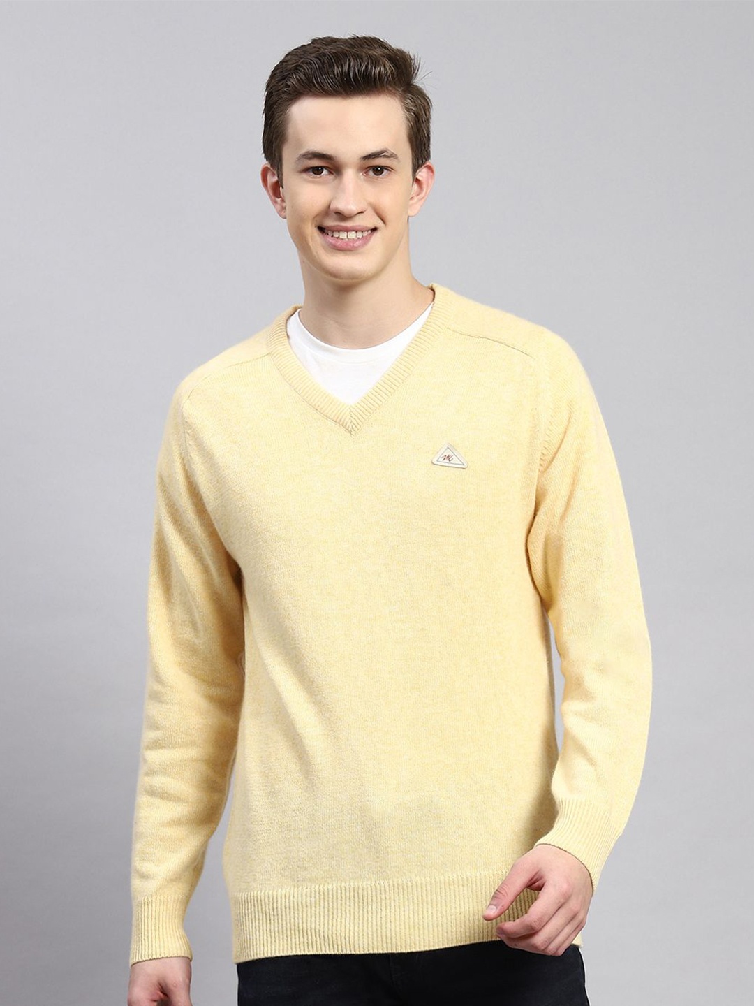 

Monte Carlo Men Woollen Pullover, Yellow