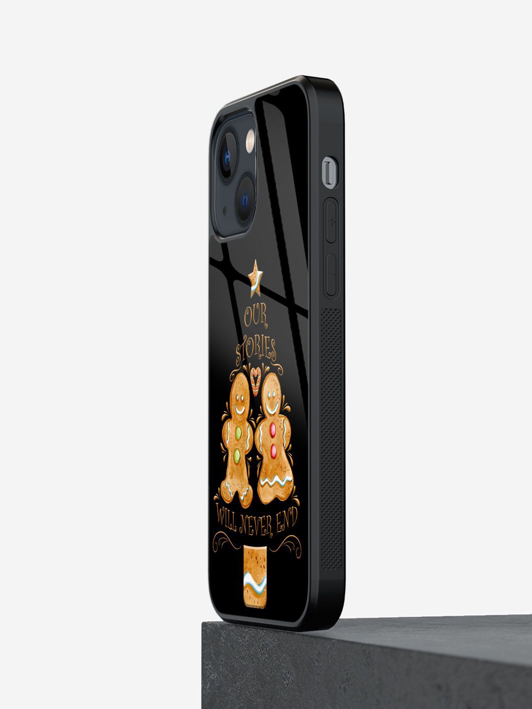 

macmerise Cartoon Characters Printed iPhone 13 Mini Back Case Mobile Accessories, Black
