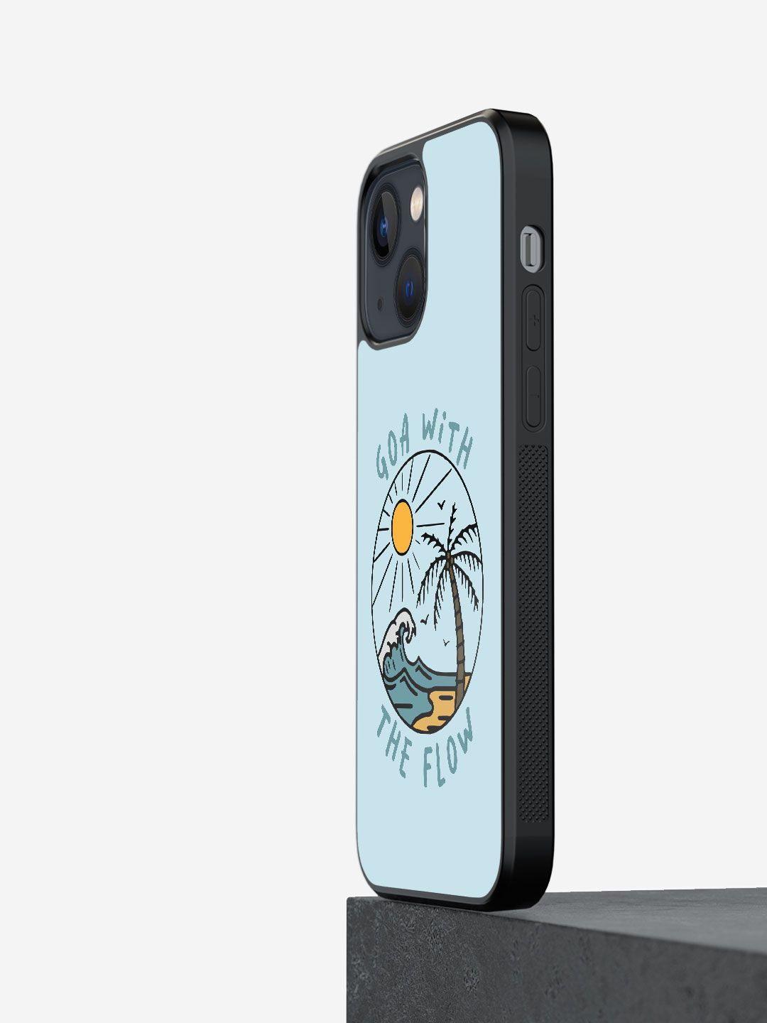 

macmerise Geometric Printed iPhone 13 Mini Back Case Mobile Accessories, Blue