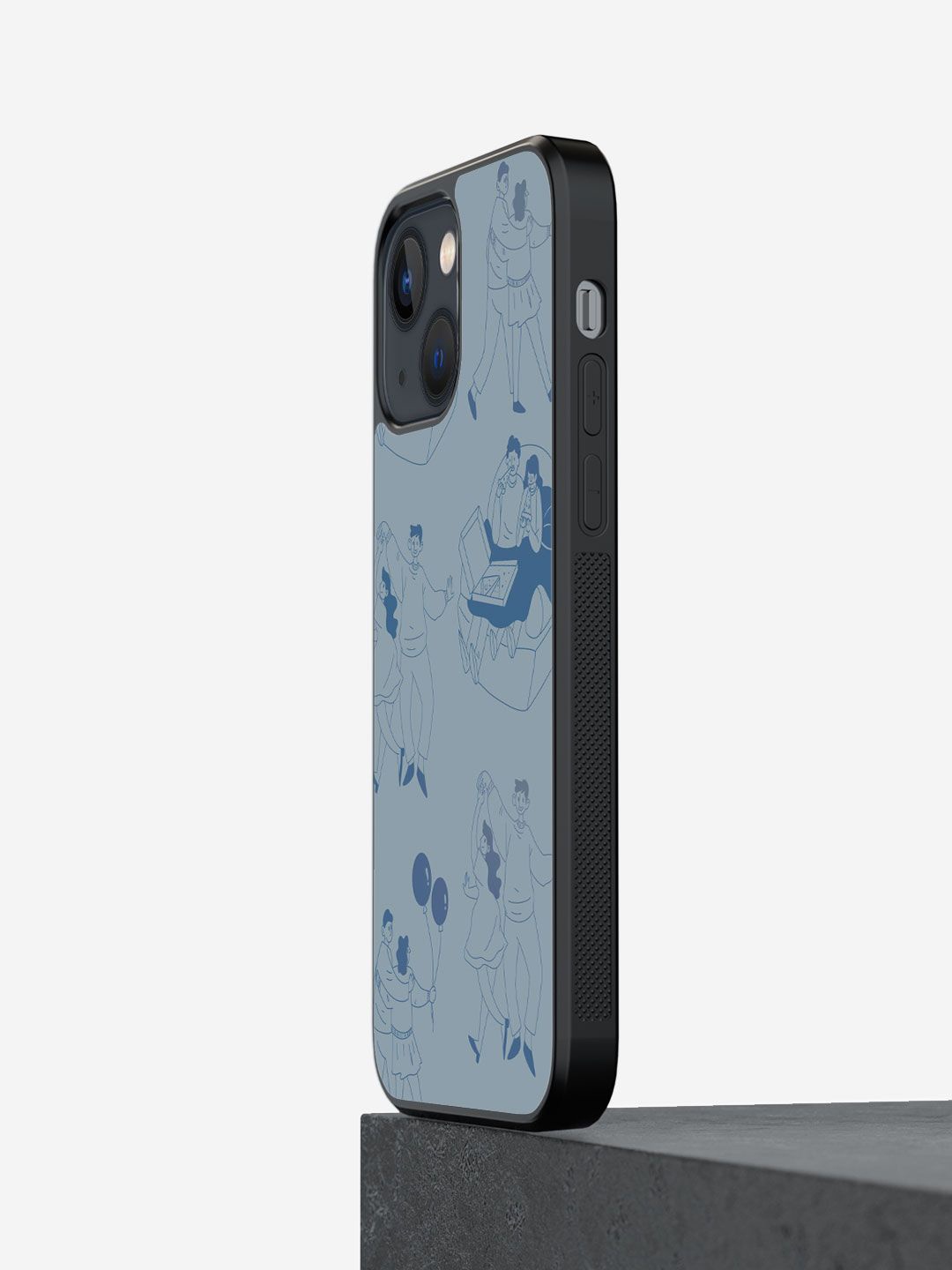 

macmerise Quirky Printed iPhone 13 Back Case Mobile Accessories, Blue