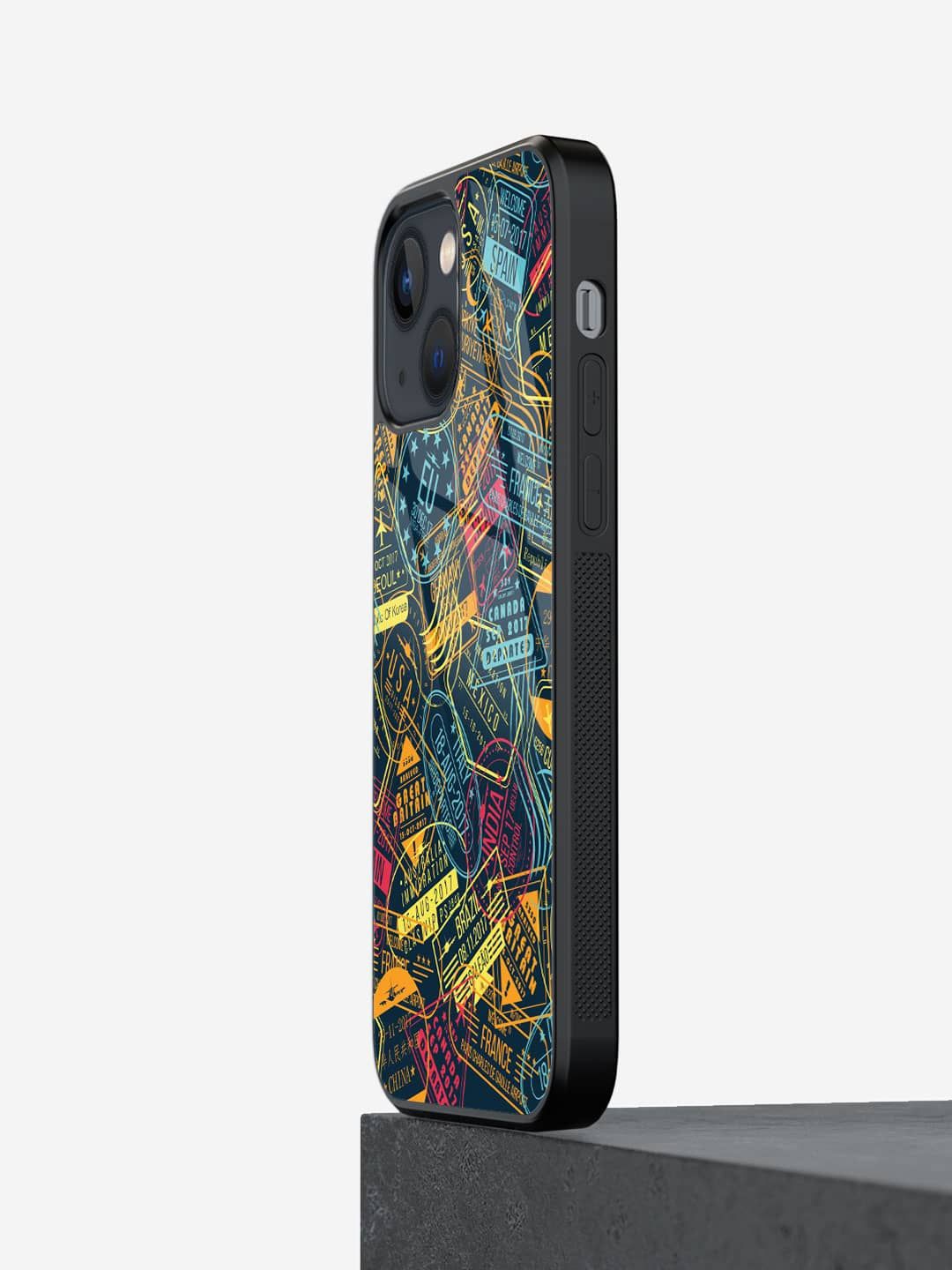 

macmerise Quirky Printed iPhone 13 Mini Back Case Mobile Accessories, Blue