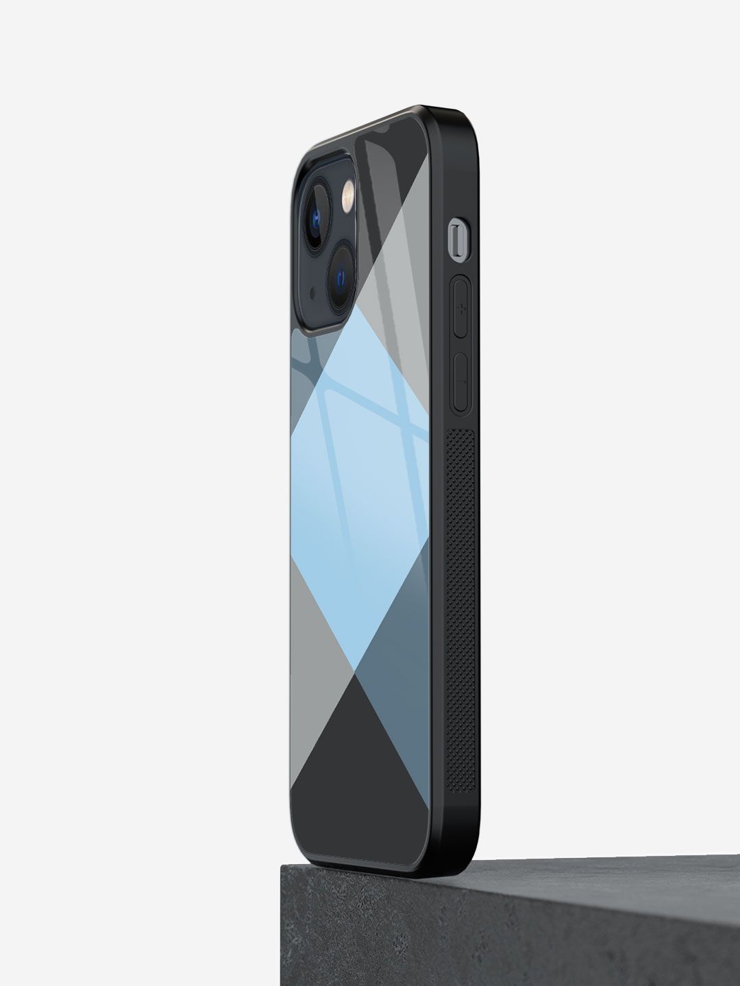

macmerise Geometric Printed iPhone 13 Mini Back Case Mobile Accessories, Black