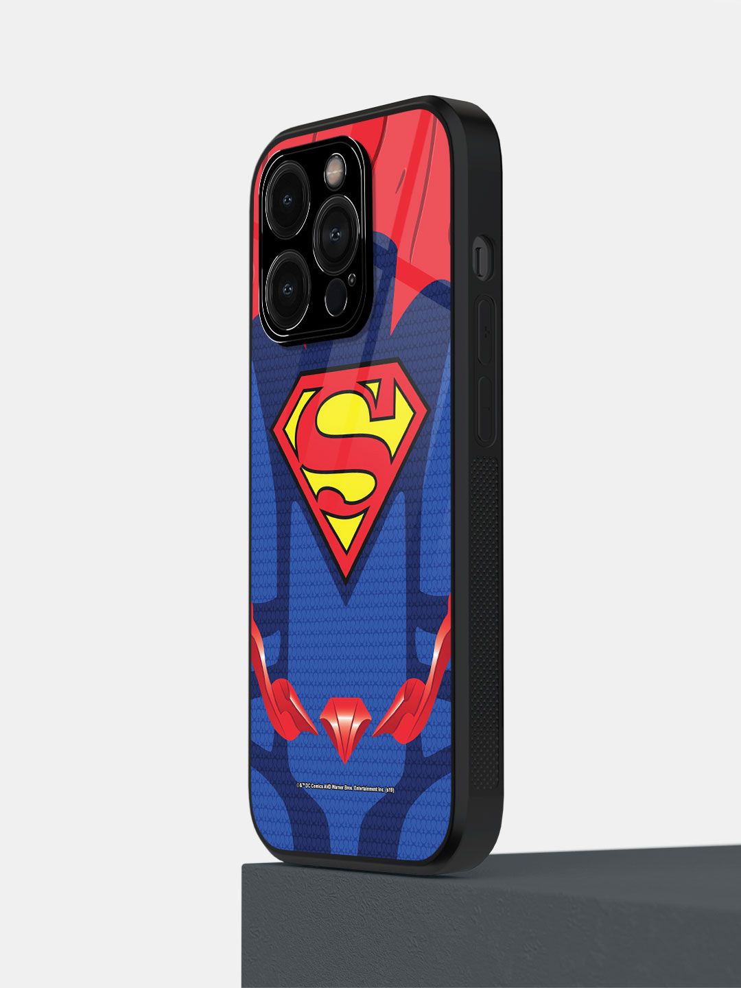 

macmerise Superhero Printed iPhone 14 Pro Back Case Mobile Accessories, Blue