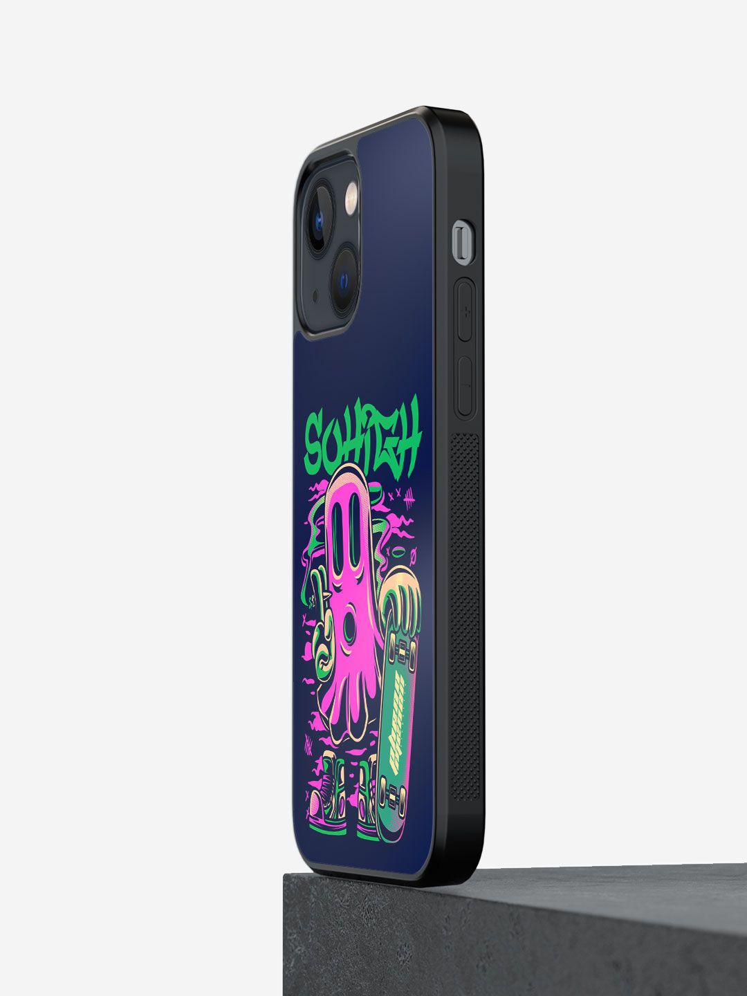 

macmerise Typography Printed iPhone 13 Back Case Mobile Accessories, Blue