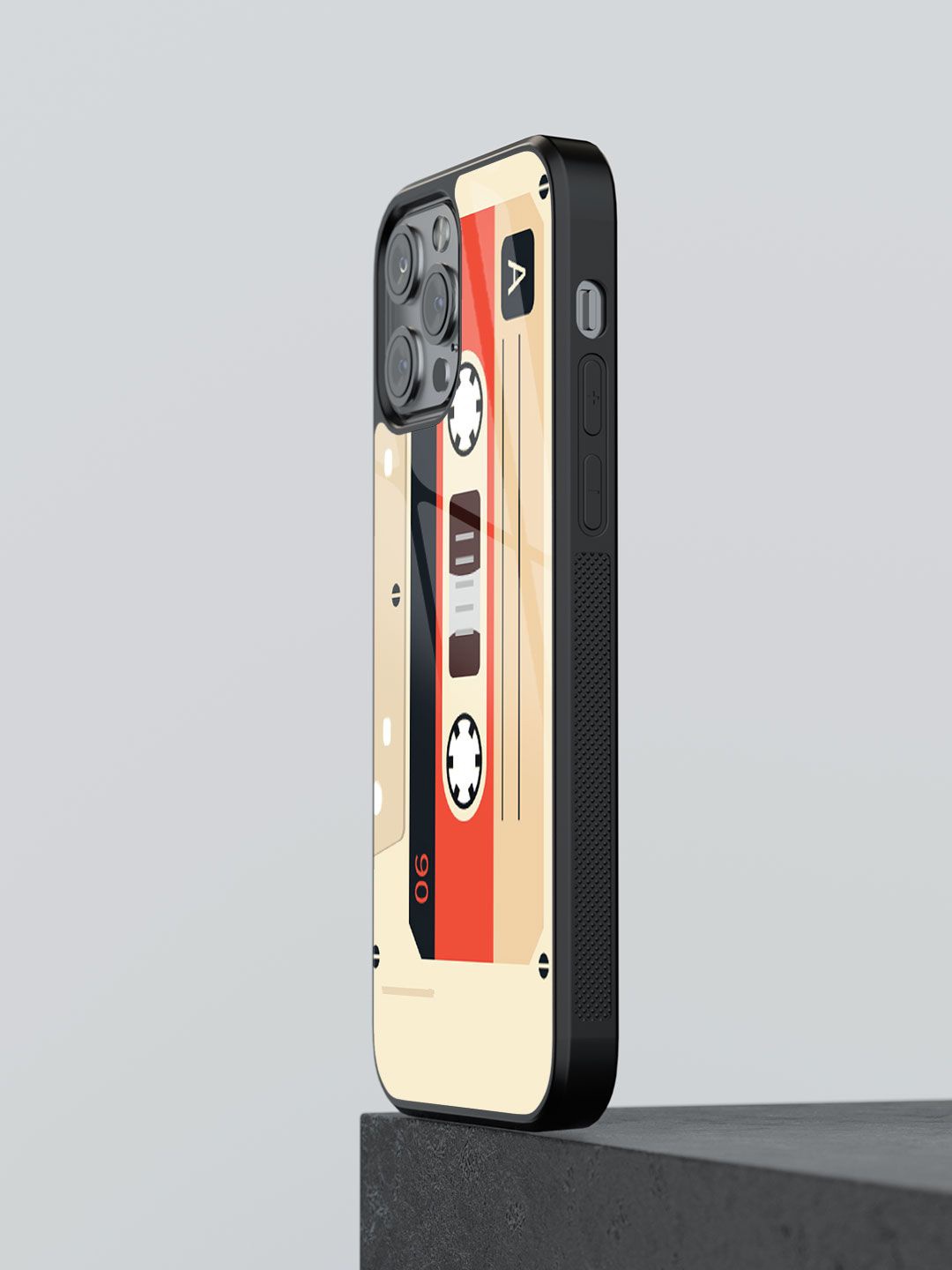 

macmerise Geometric Printed iPhone 13 Pro Back Case Mobile Accessories, Cream