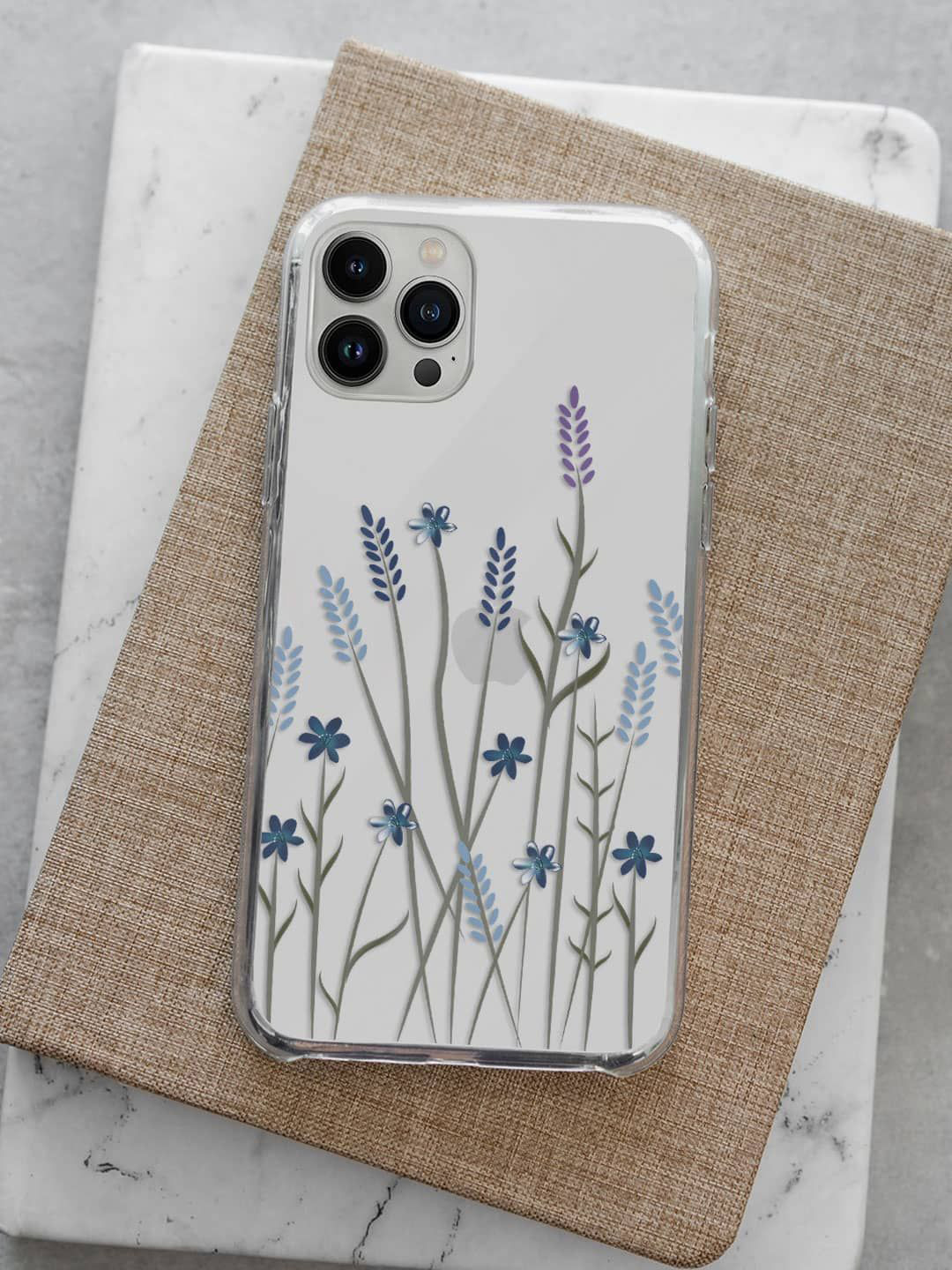 

macmerise Floral Printed iPhone 13 Pro Max Back Case Mobile Accessories, White