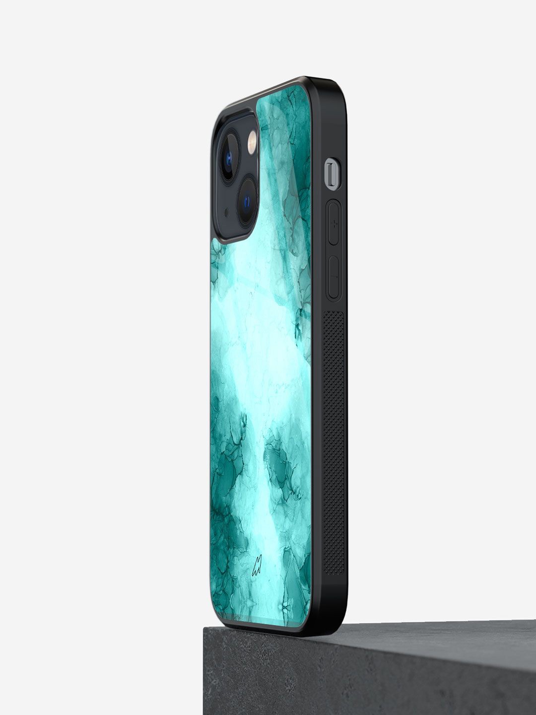 

macmerise Abstract Printed iPhone 13 Mini Back Case Mobile Accessories, Green