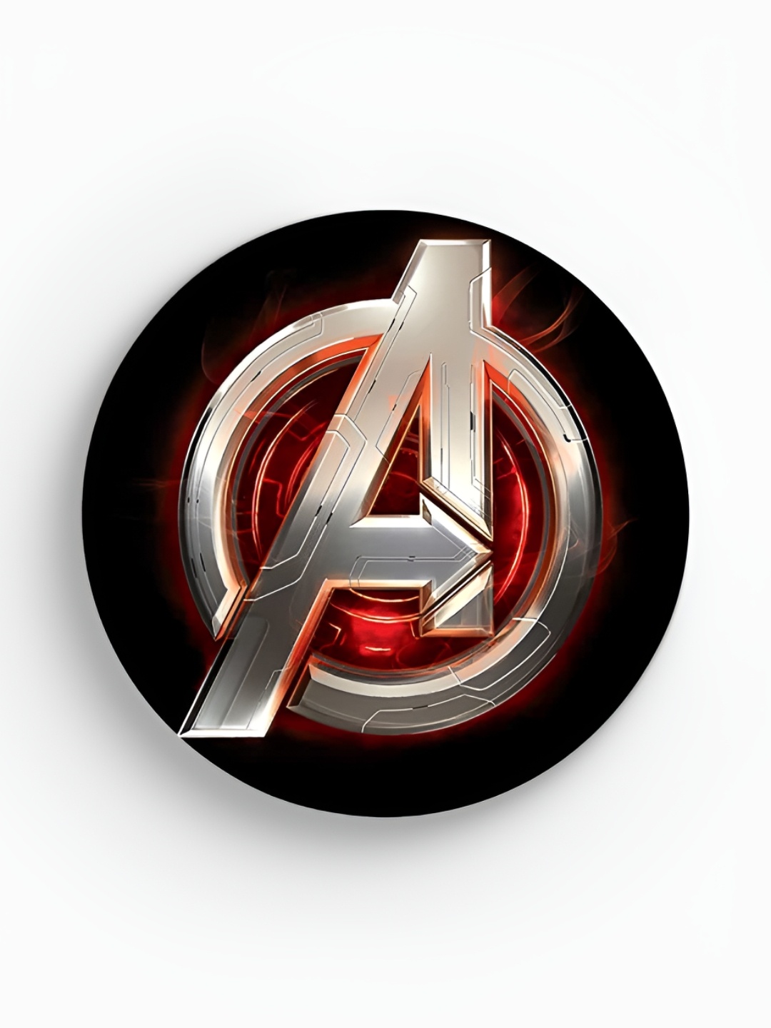

macmerise Black & Red Printed Avengers Version Wooden Coaster
