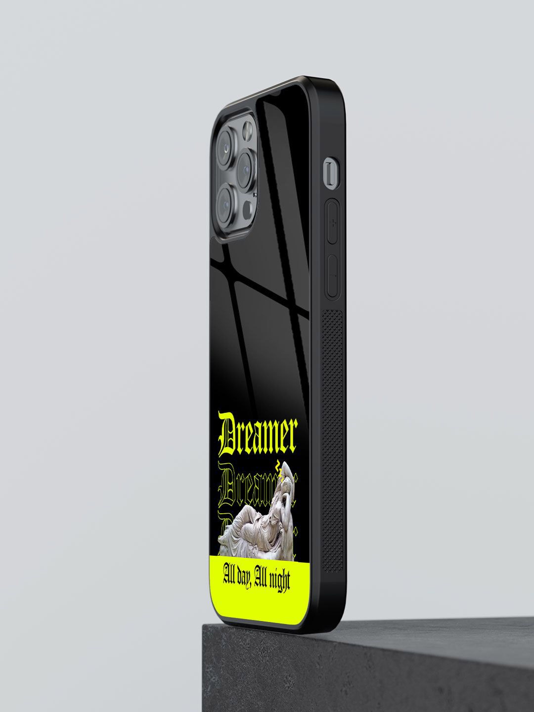 

macmerise Typography Printed iPhone 13 Pro Back Case Mobile Accessories, Yellow