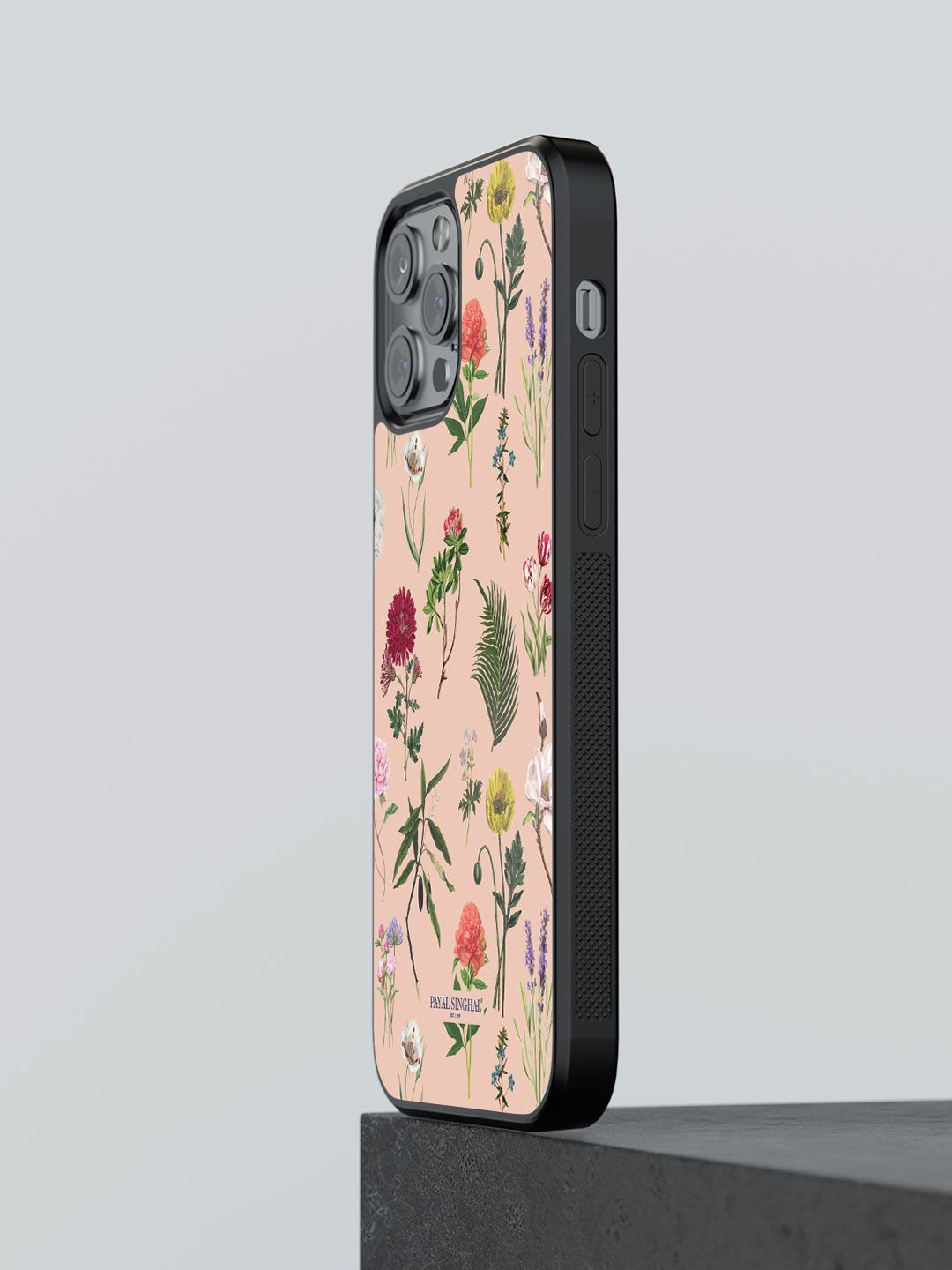 

macmerise Floral Printed iPhone 13 Pro Max Back Case Mobile Accessories, Pink