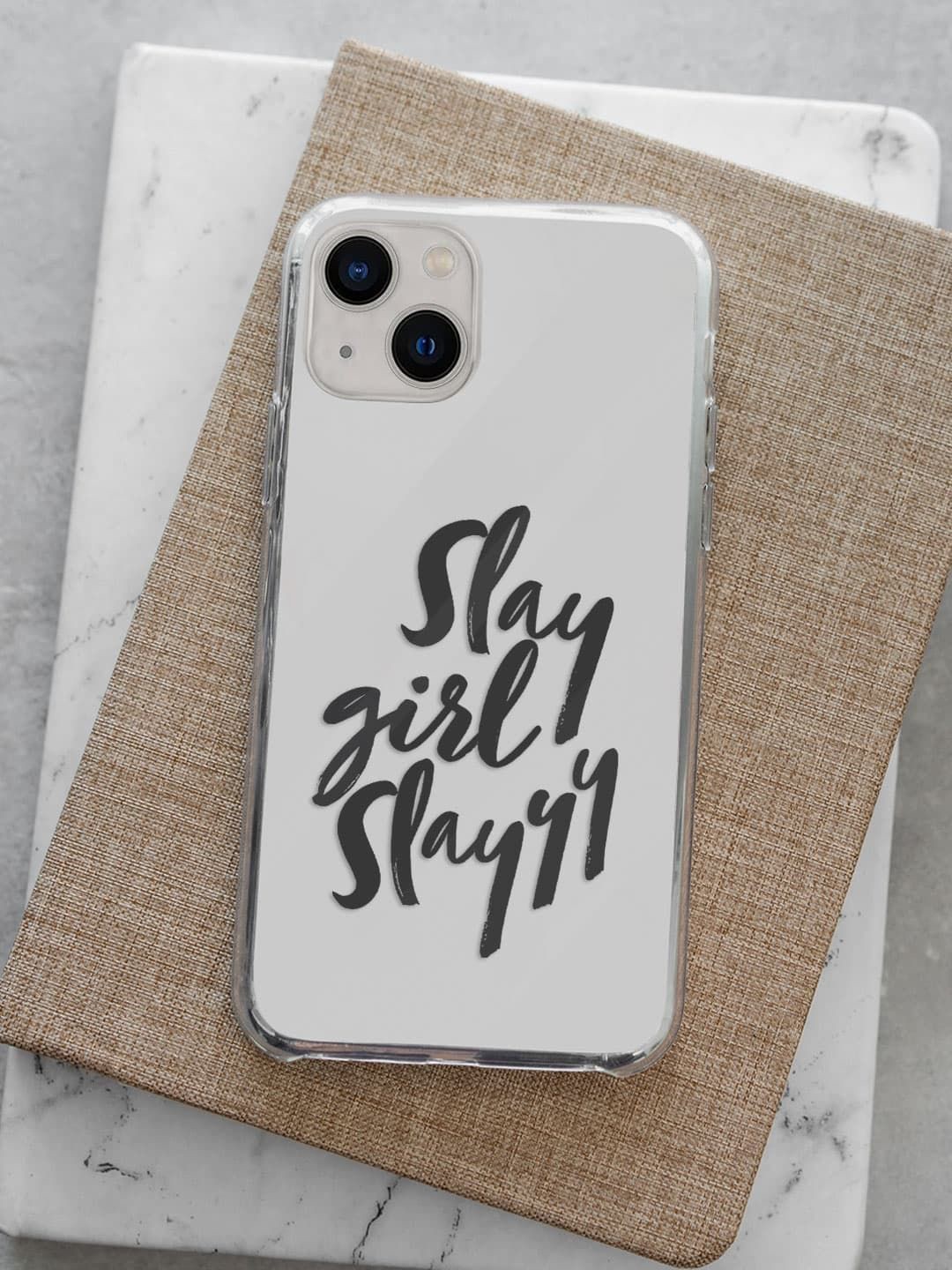 

macmerise Typography Printed iPhone 13 Mini Back Case Mobile Accessories, White