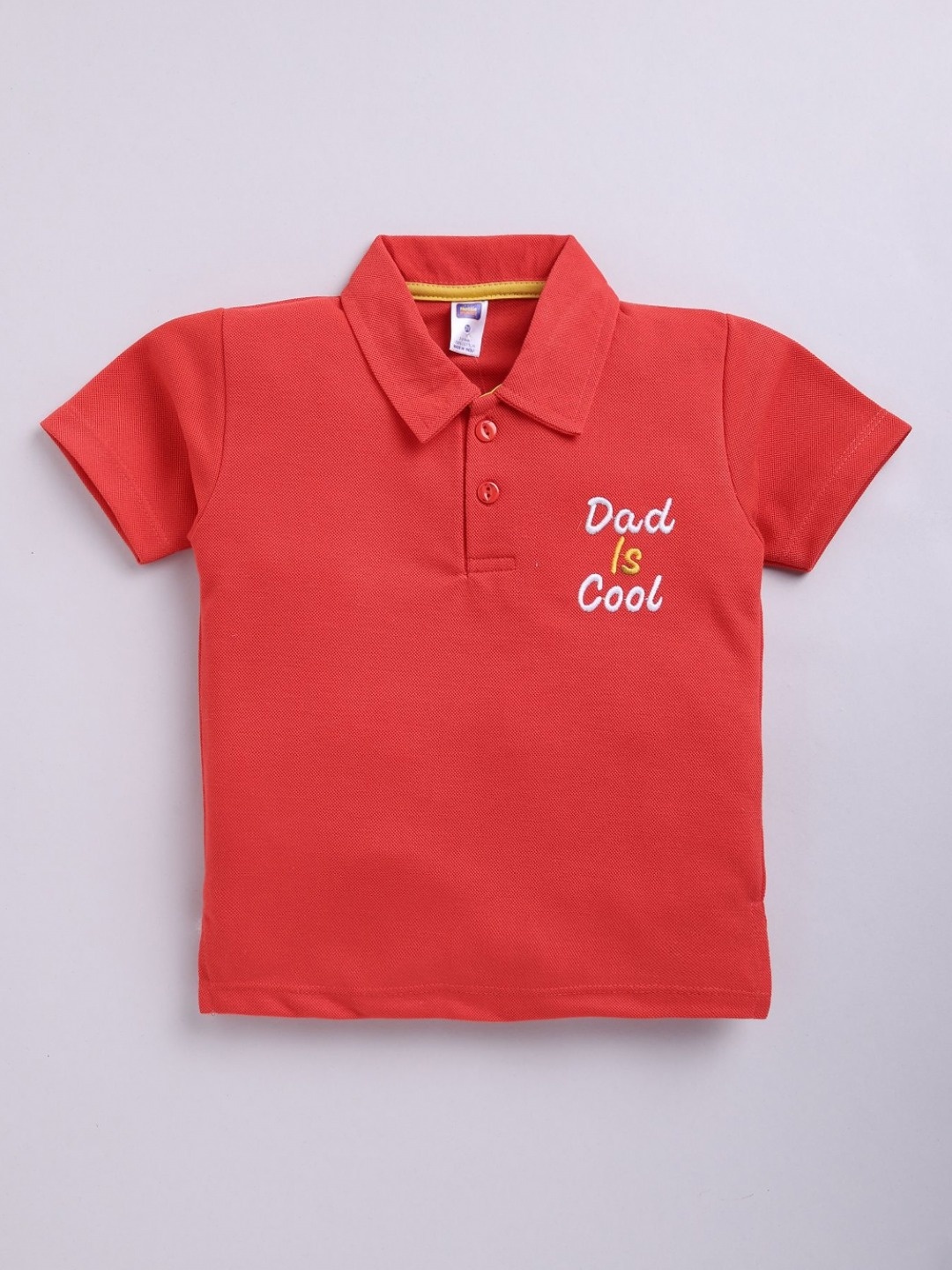 

Nottie Planet Boys Graphic Printed Polo Collar Cotton T-Shirt, Red