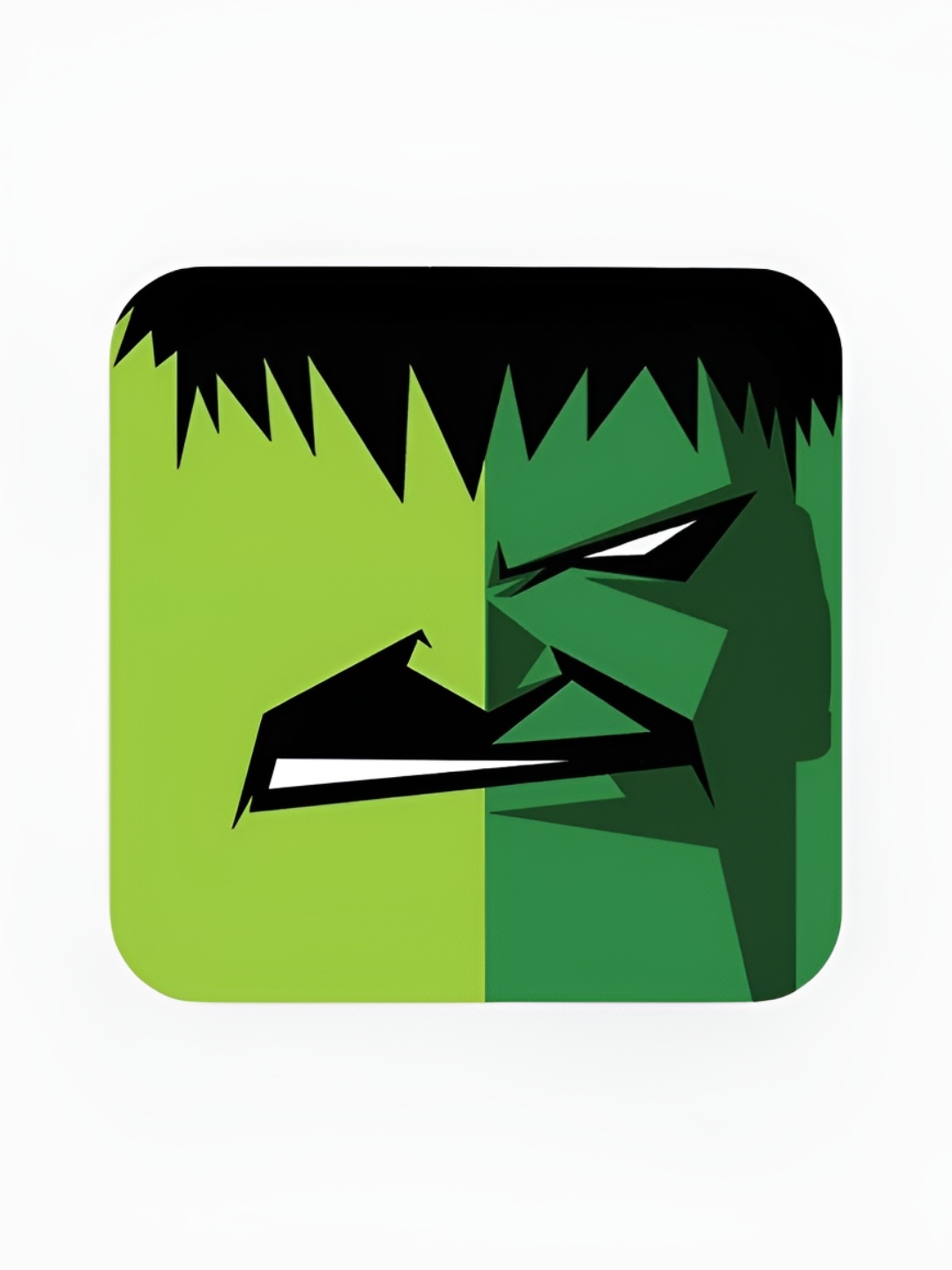 

macmerise Green & Black Printed Square Wooden Coaster