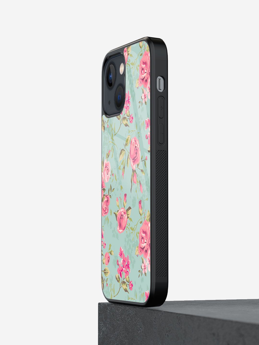 

macmerise Floral Printed iPhone 13 Back Case Mobile Accessories, Sea green