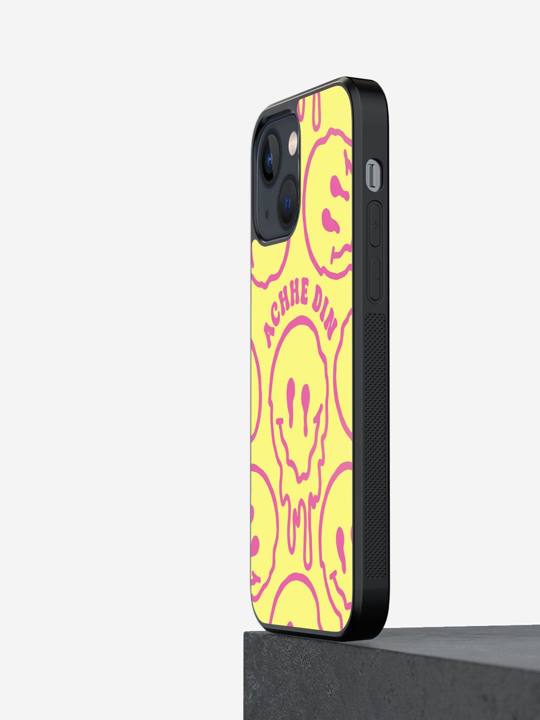 

macmerise Geometric Printed iPhone 13 Back Case Mobile Accessories, Yellow
