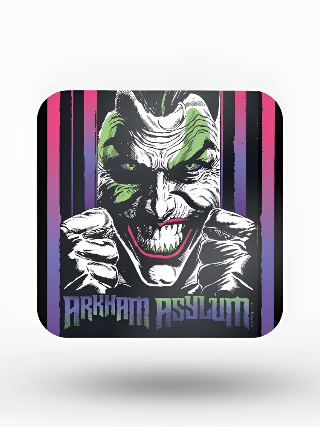 

macmerise Black & White Arkham Maniac Clown Printed Square Wooden Coasters