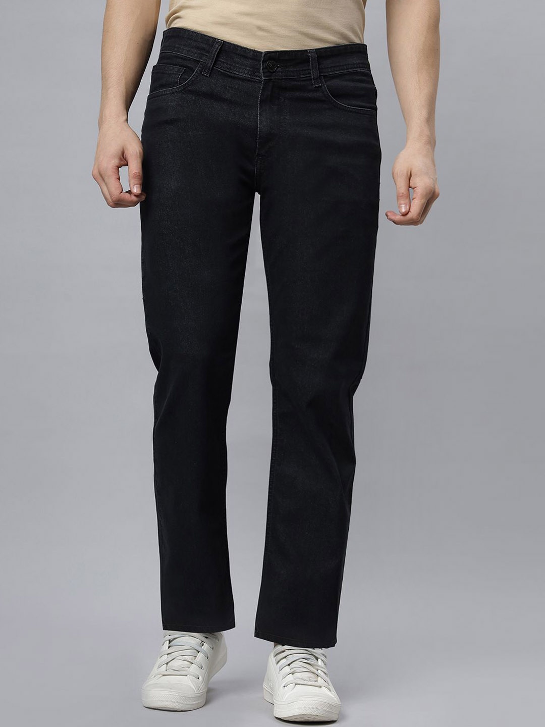 

RJ Denim Men Slim Fit Denim Jeans, Black