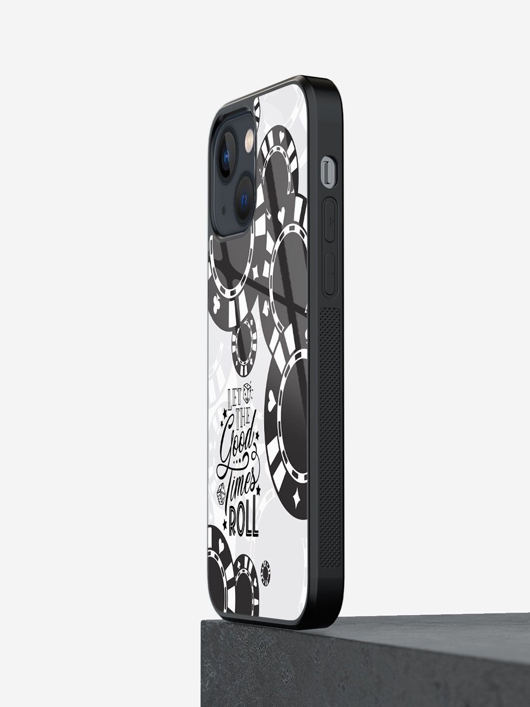 

macmerise Abstract Printed iPhone 13 Mini Back Case Mobile Accessories, Black