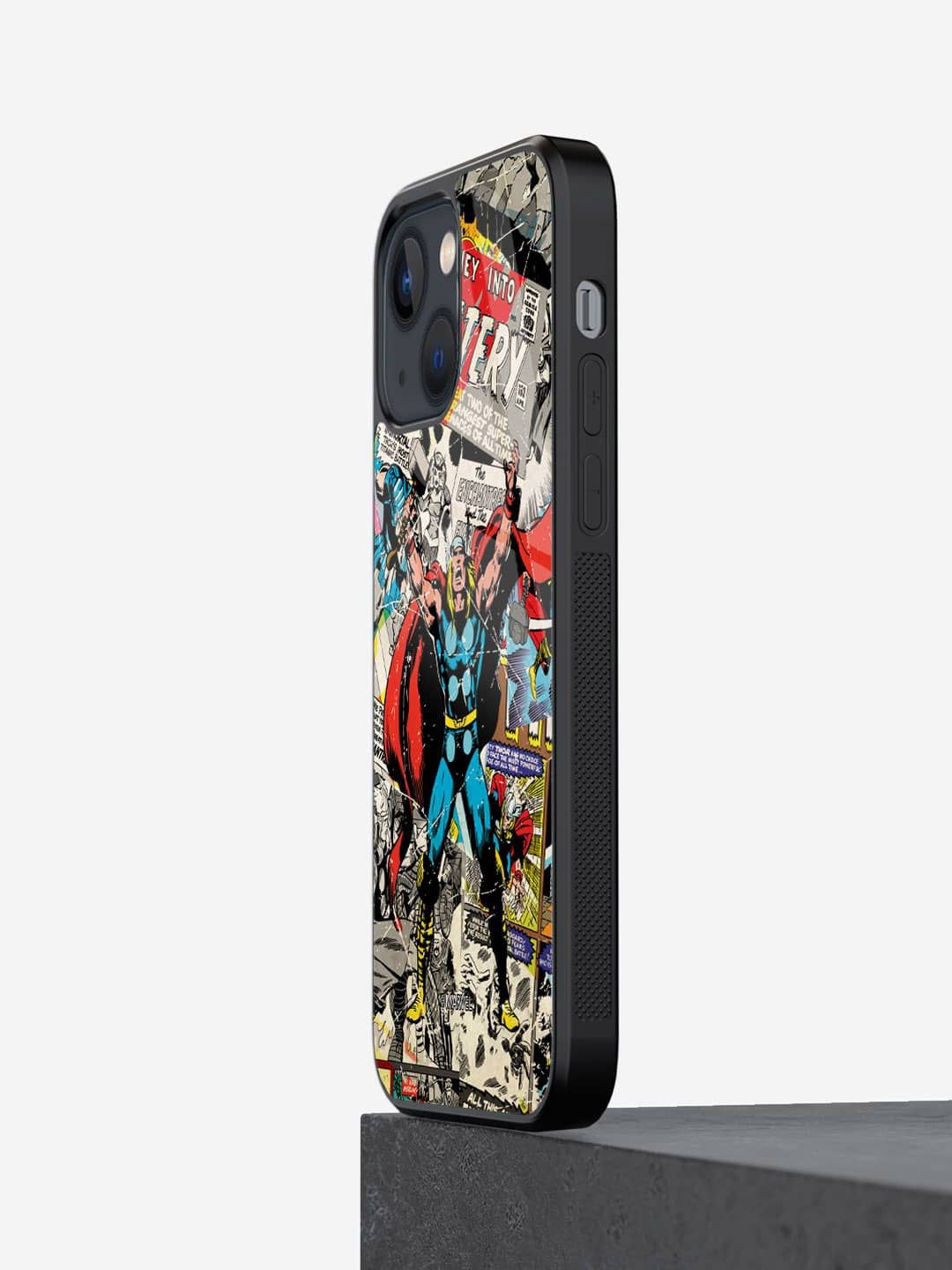 

macmerise Superhero Printed iPhone 13 Mini Back Case Mobile Accessories, Red