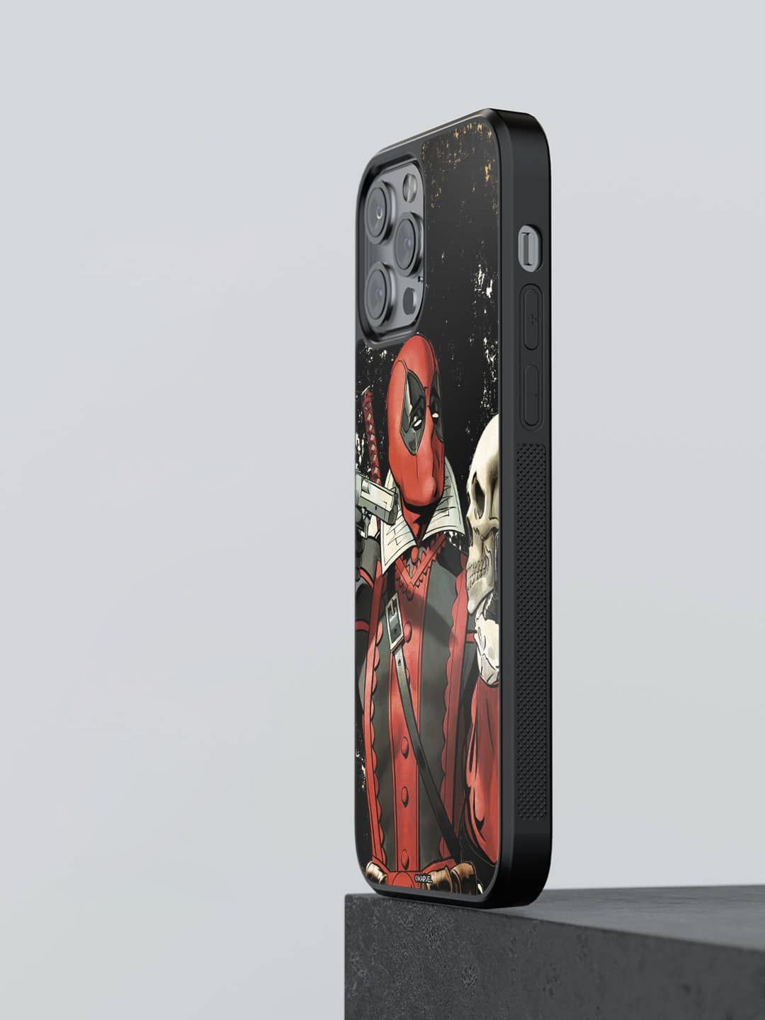

macmerise Superhero Printed iPhone 13 Pro Max Back Case Mobile Accessories, Black