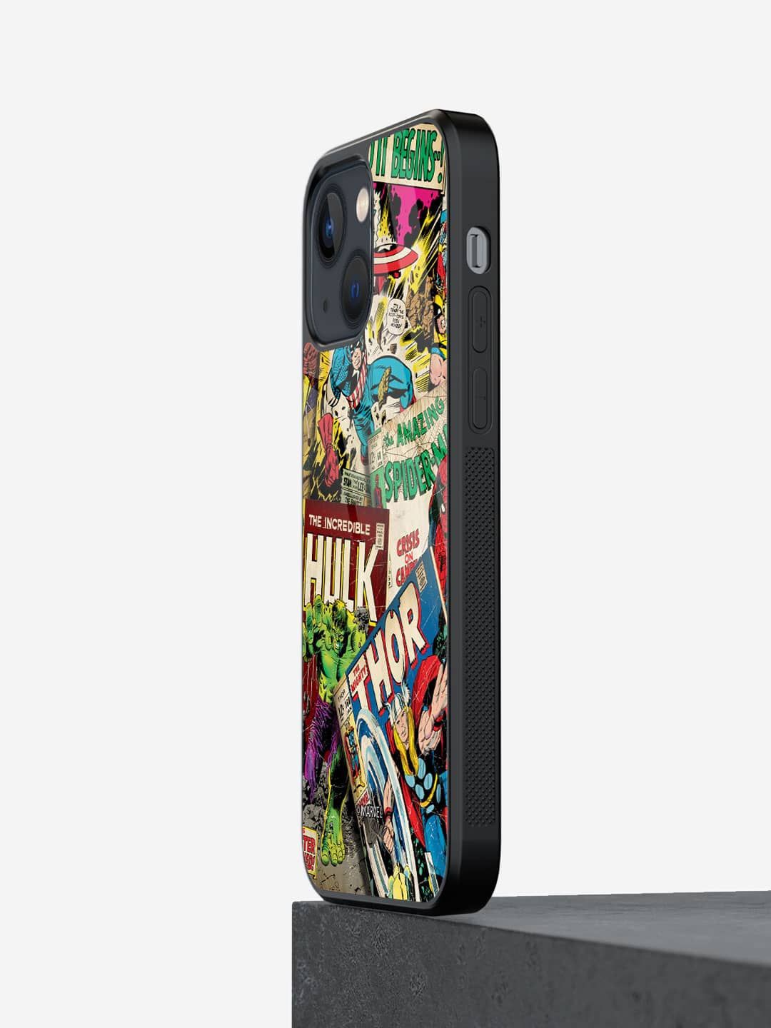 

macmerise Superhero Printed iPhone 13 Mini Back Case Mobile Accessories, Blue