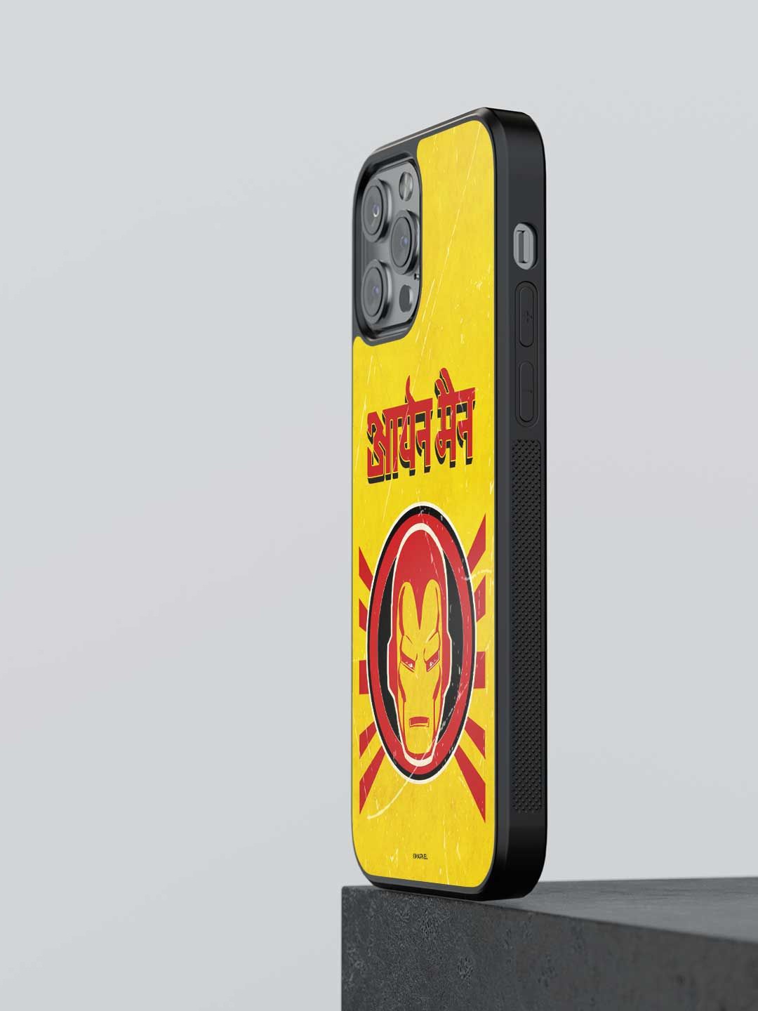 

macmerise Superhero Printed iPhone 13 Pro Max Back Case Mobile Accessories, Yellow