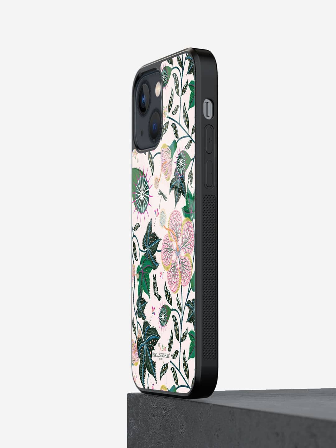 

macmerise Floral Printed iPhone 13 Mini Back Case Mobile Accessories, Green