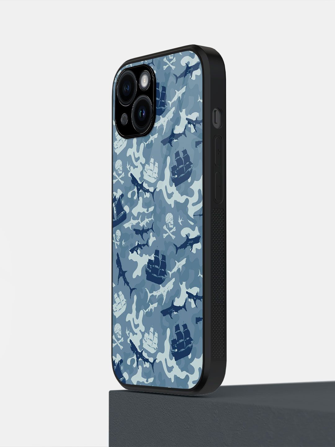 

macmerise Abstract Printed iPhone 14 Back Case Mobile Accessories, Grey