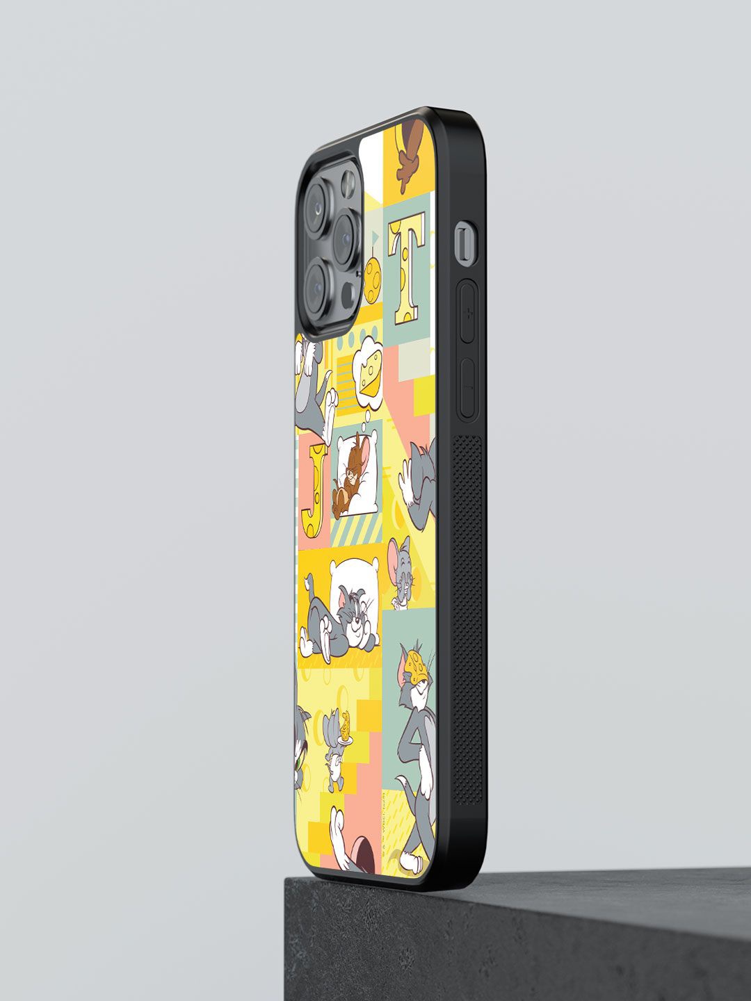 

macmerise Cartoon Characters Printed iPhone 13 Pro Max Back Case Mobile Accessories, Yellow