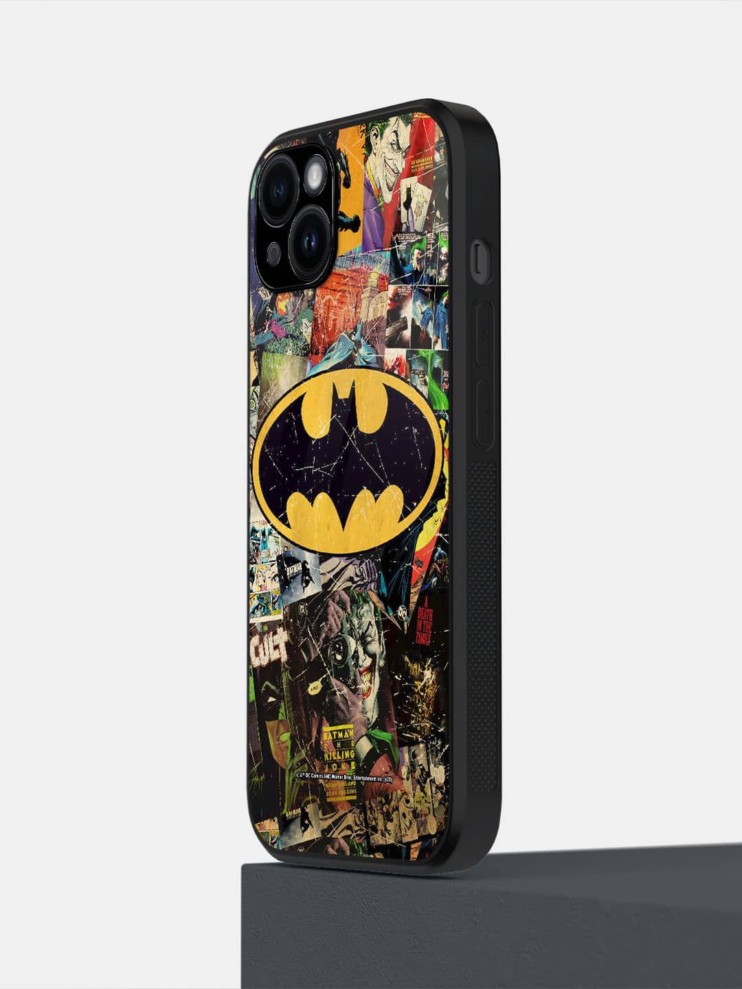 

macmerise Superhero Printed iPhone 14 Plus Back Case Mobile Accessories, Black