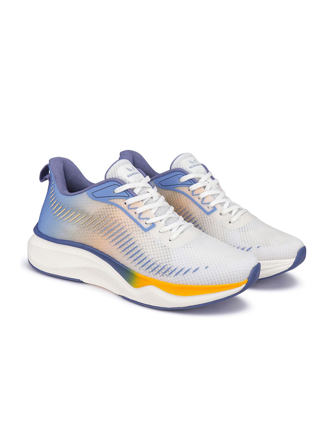 

BERSACHE Men Mesh Running Non-Marking Shoes, White